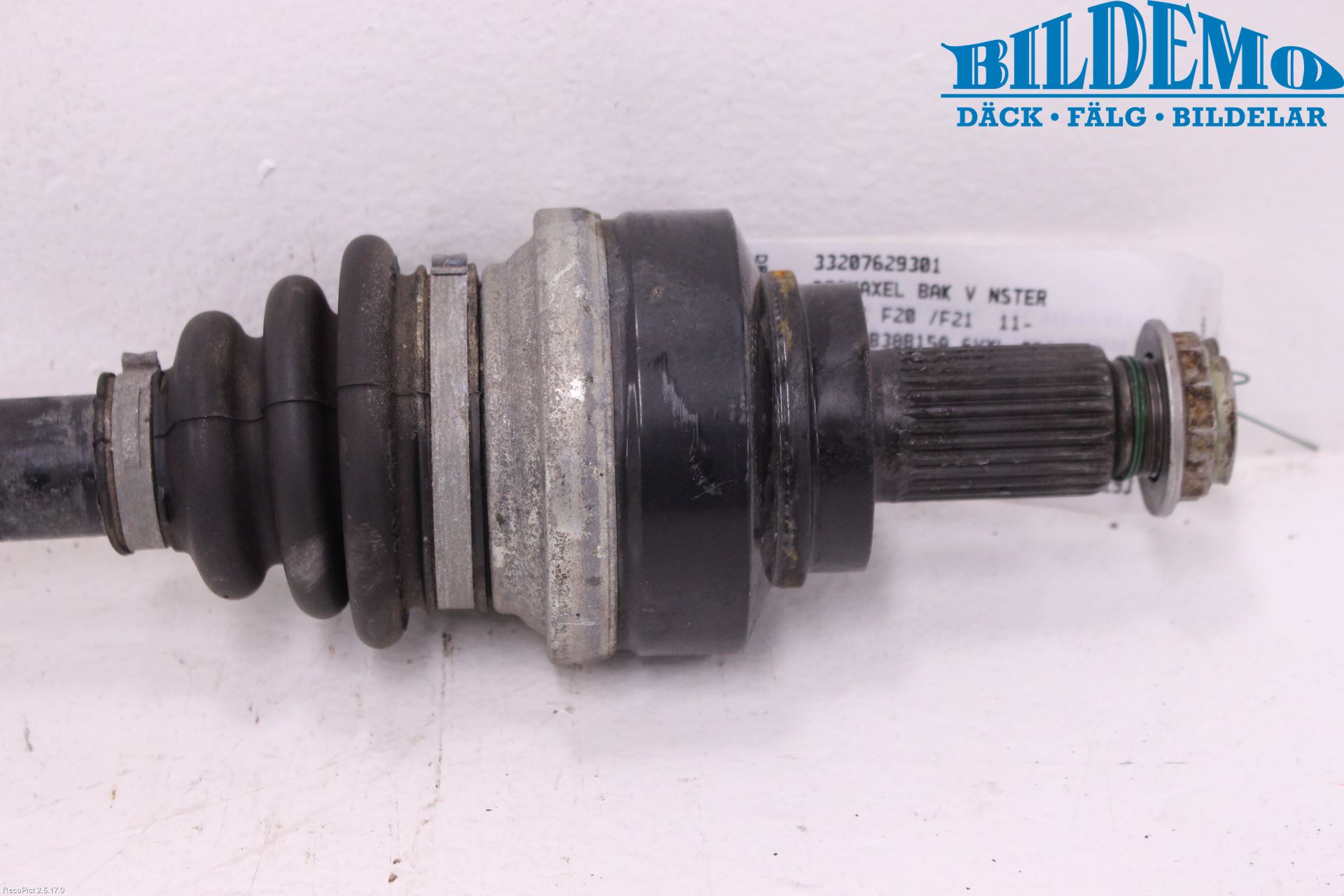 BMW 1 F20/F21 11-19 Drivaksel Bak Kompl Venstre
