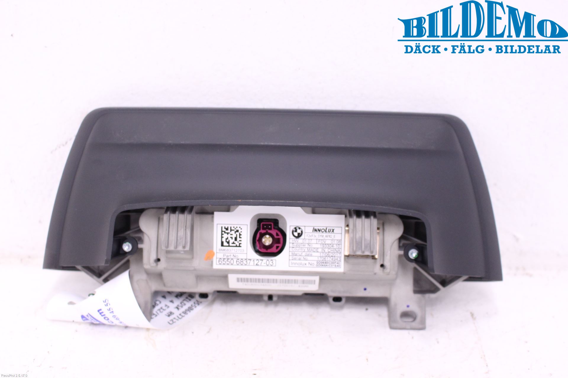 BMW 4 F32/F33/F82/F83 13-20 Instr Skjerm Dvd-Gps-Ac-Tlf