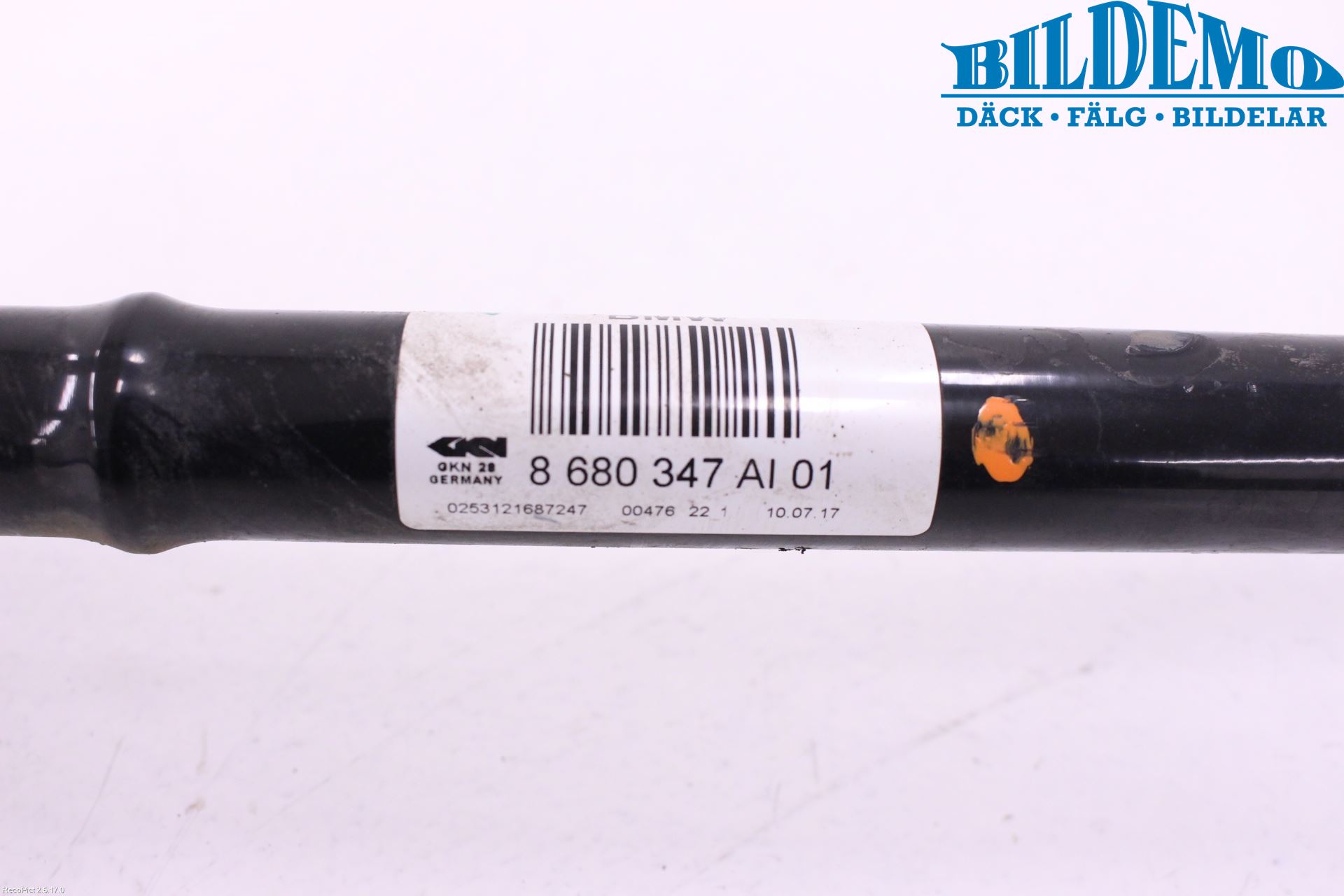 BMW 4 F32/F33/F82/F83 13-20 Drivaksel Bak Kompl Venstre