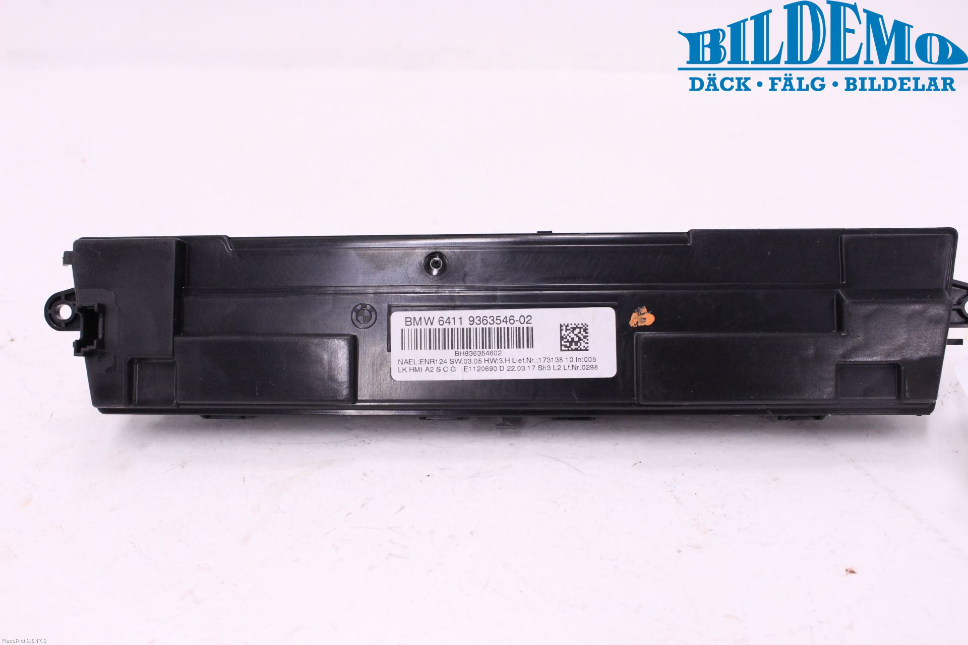 BMW 1 F20/F21 11-19 Varme Ac Betjening-Display