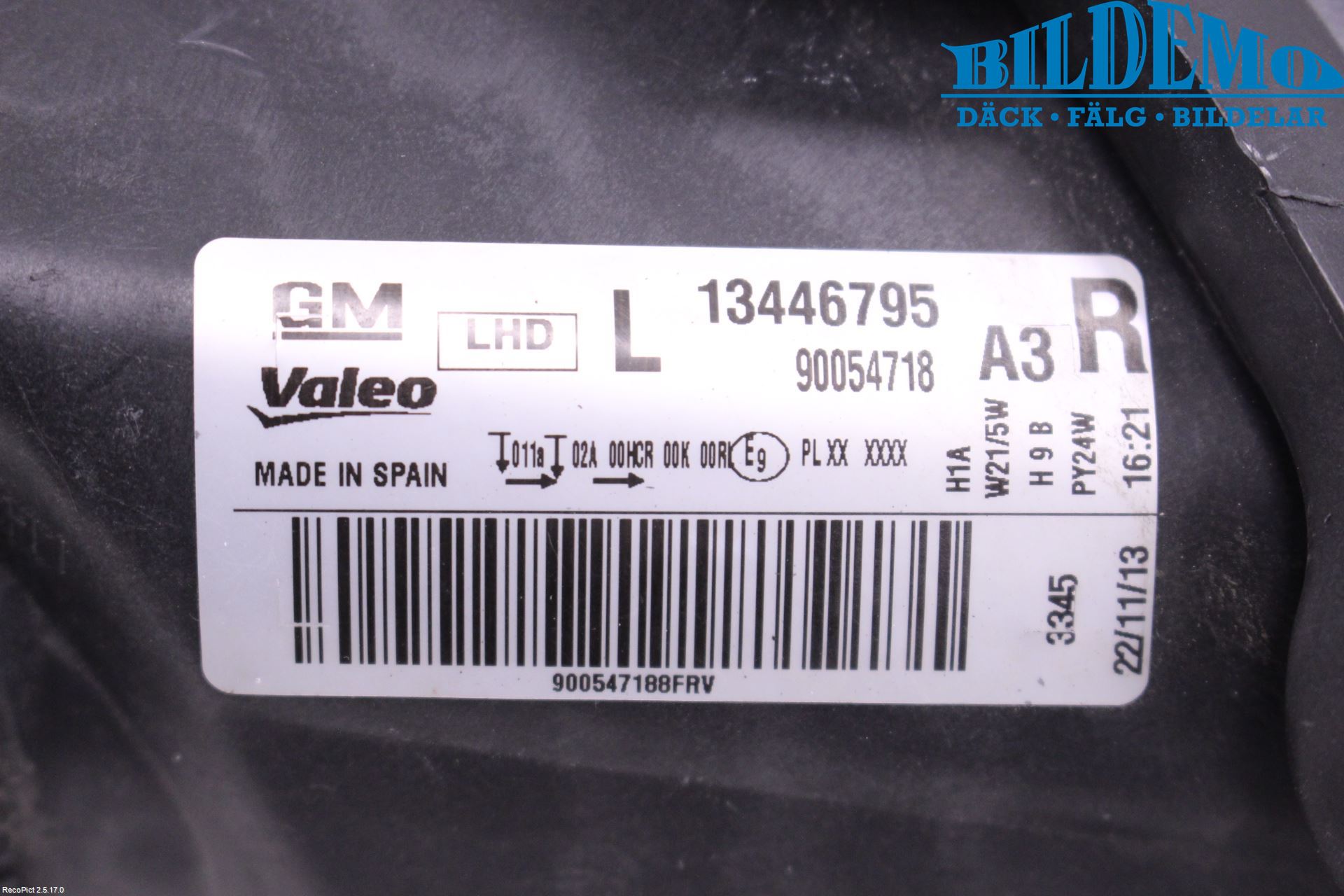 Opel CORSA D 07-14 Frontlykt Venstre