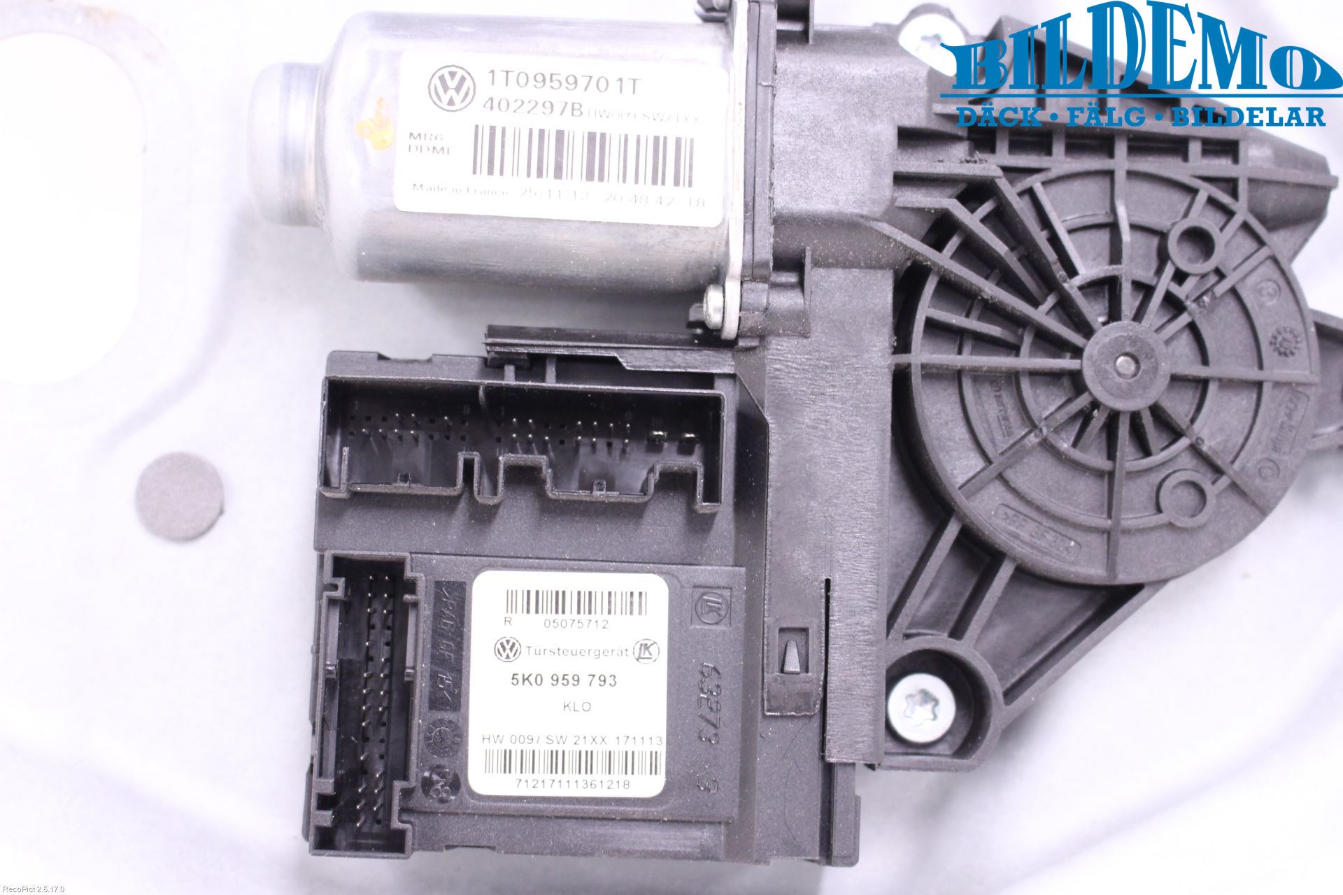 Volkswagen VW TOURAN 10-15 Vindusheis El Komp