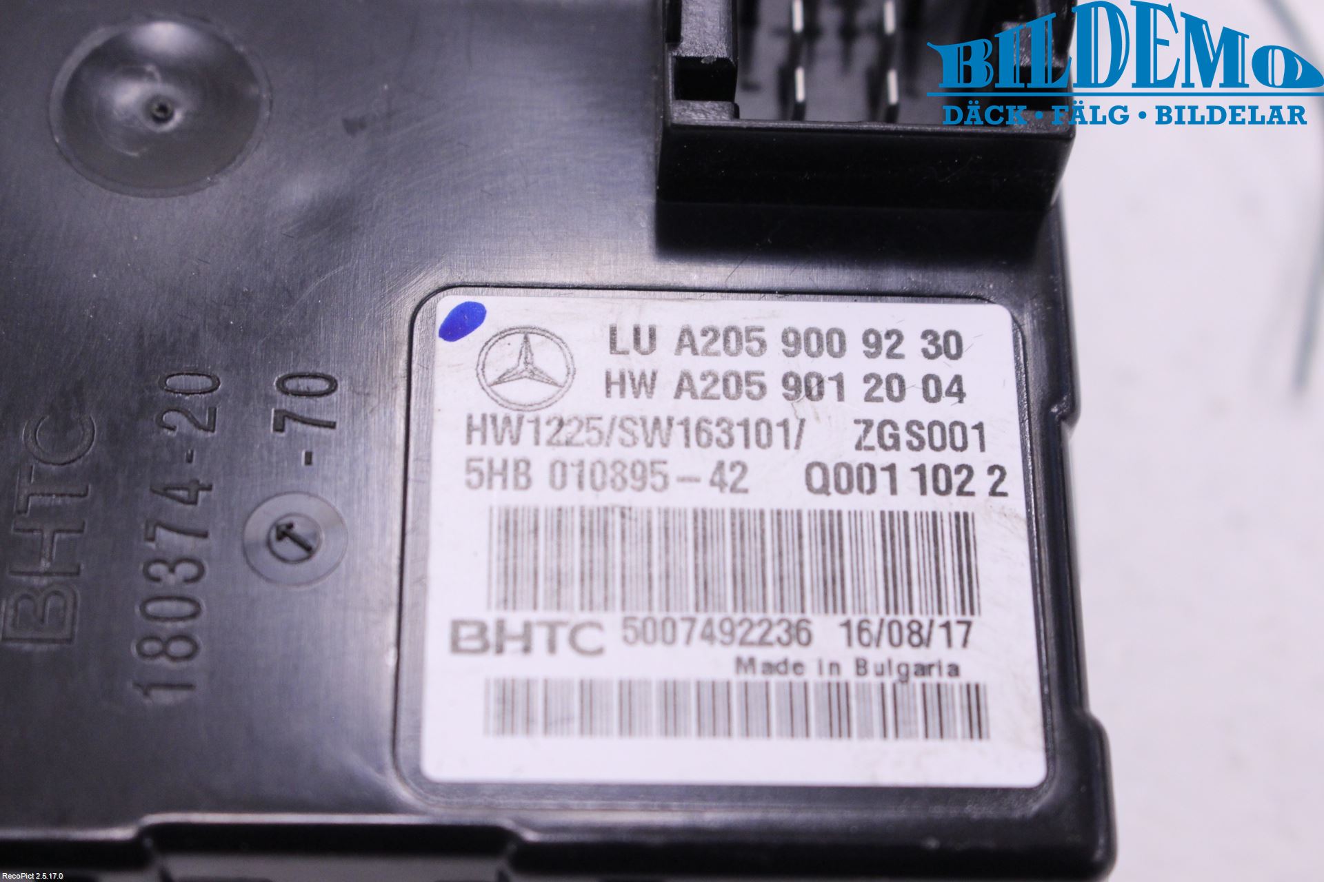 Mercedes-Benz MB GLC-KLASS (X253/C253) 15-22 Styreenhet Øvrig