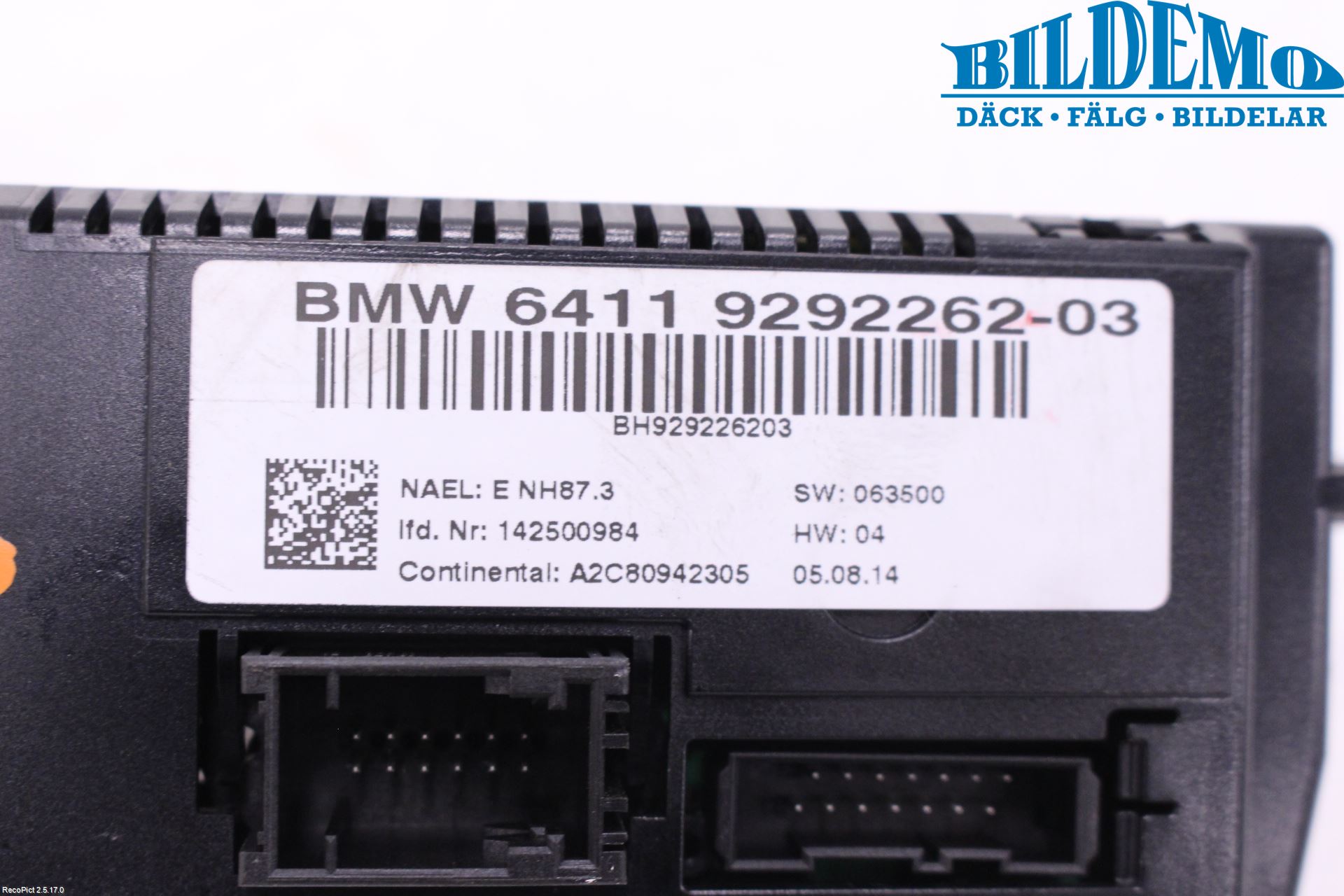 BMW X1 E84 10-15 Varme Ac Betjening-Display