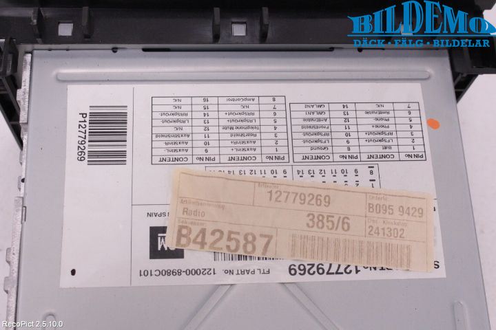 Saab 9-3 VER 2 Stereo Radio Med Cd