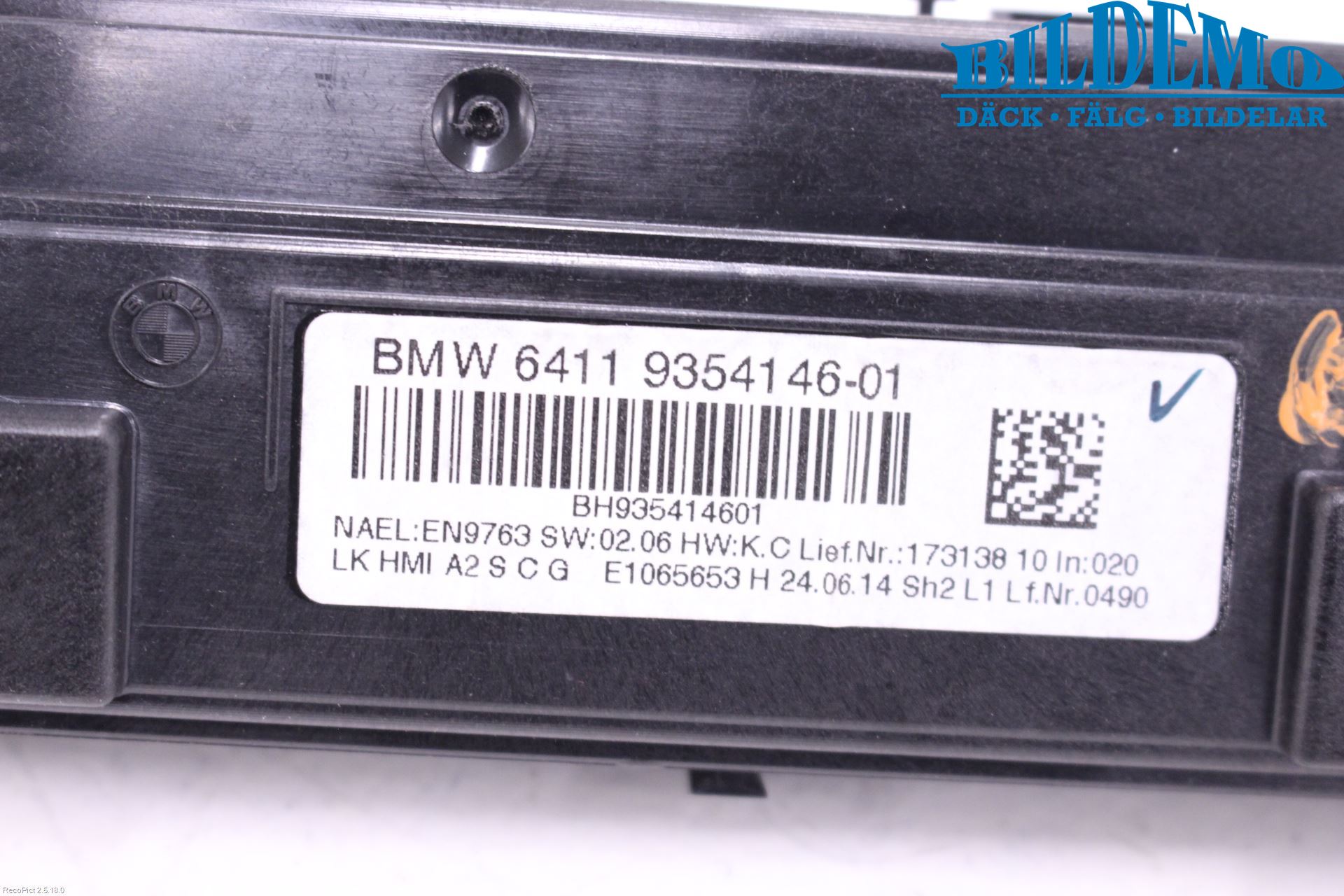 BMW 2 F22/F23/F87 Coupé/Cab 13-21 Varme Ac Betjening-Display