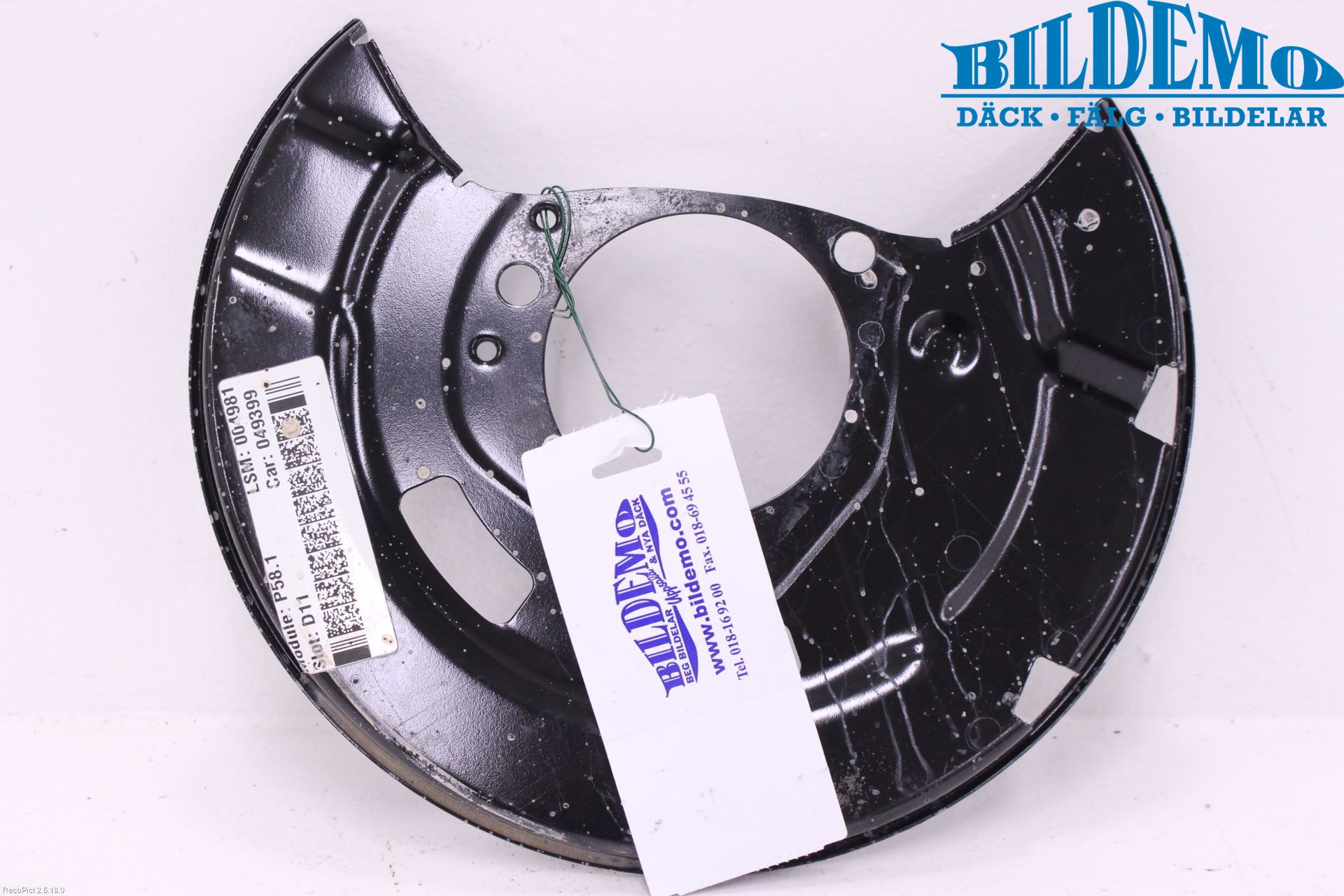 Opel ASTRA J 10-15 Bremseskjold Foran