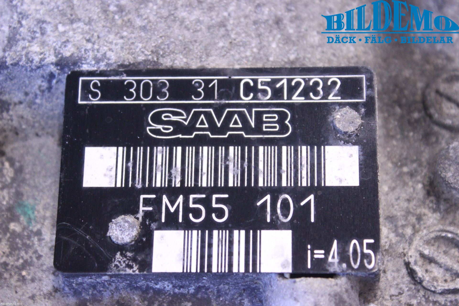 Saab 9-3 VER 2 Gearkasse 5 Trinn