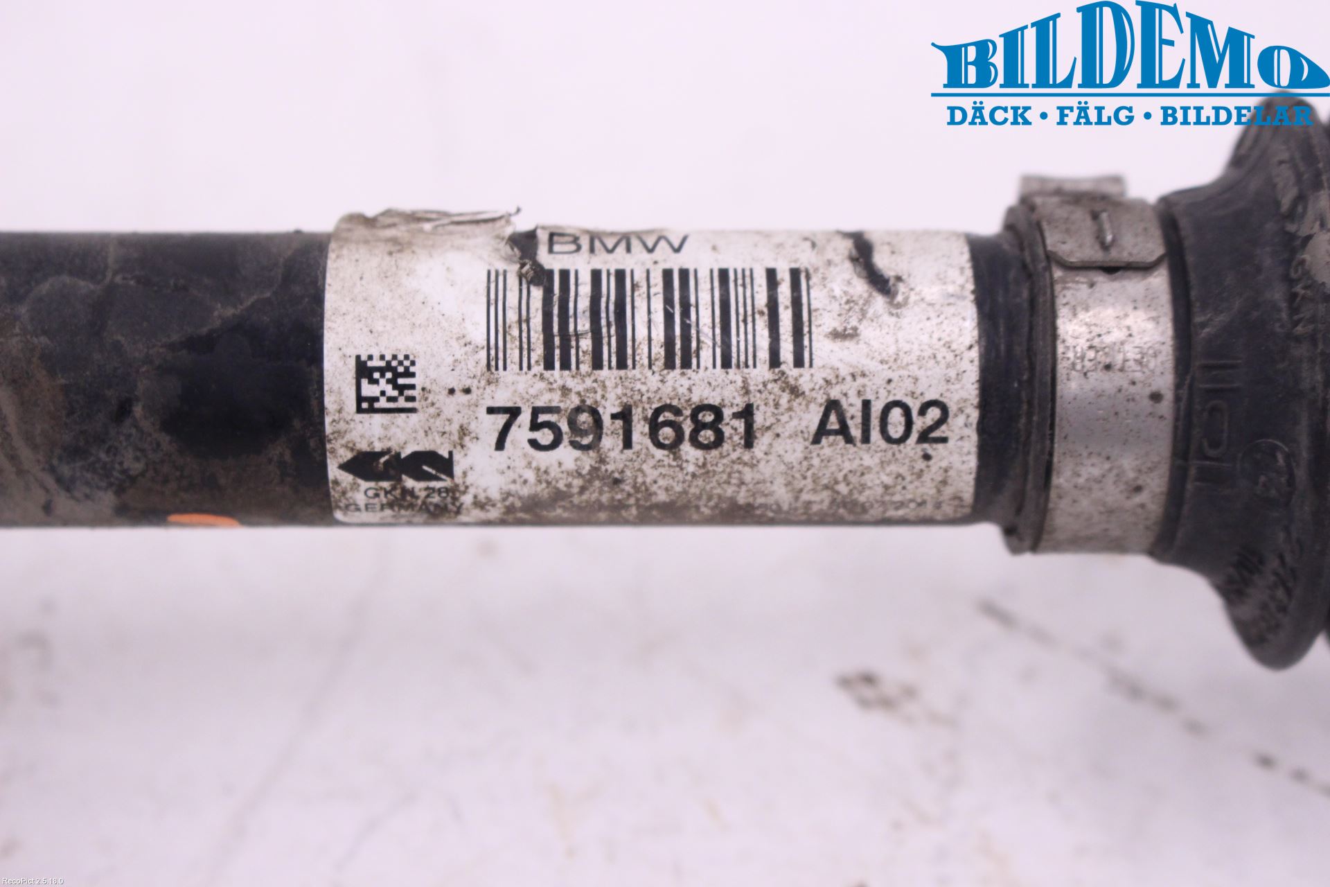 BMW X1 E84 10-15 Drivaksel Foran Kompl Venstre