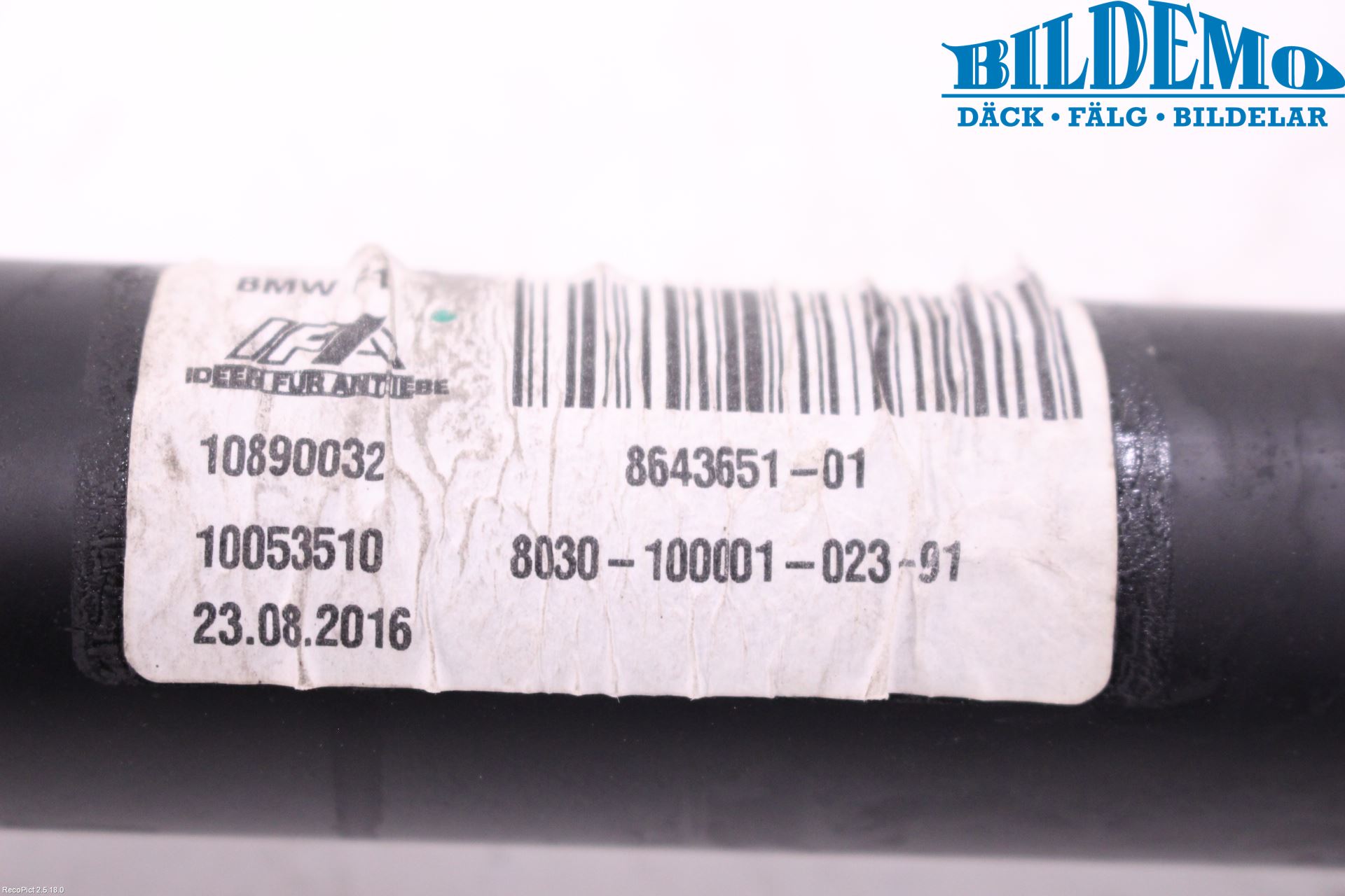 BMW 5 F10/F11/F18 09-17 Mellomaksel Fremre 4Wd