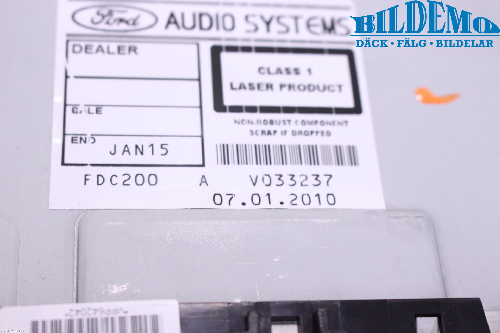 Ford MONDEO 07-15 Stereo Radio Med Cd