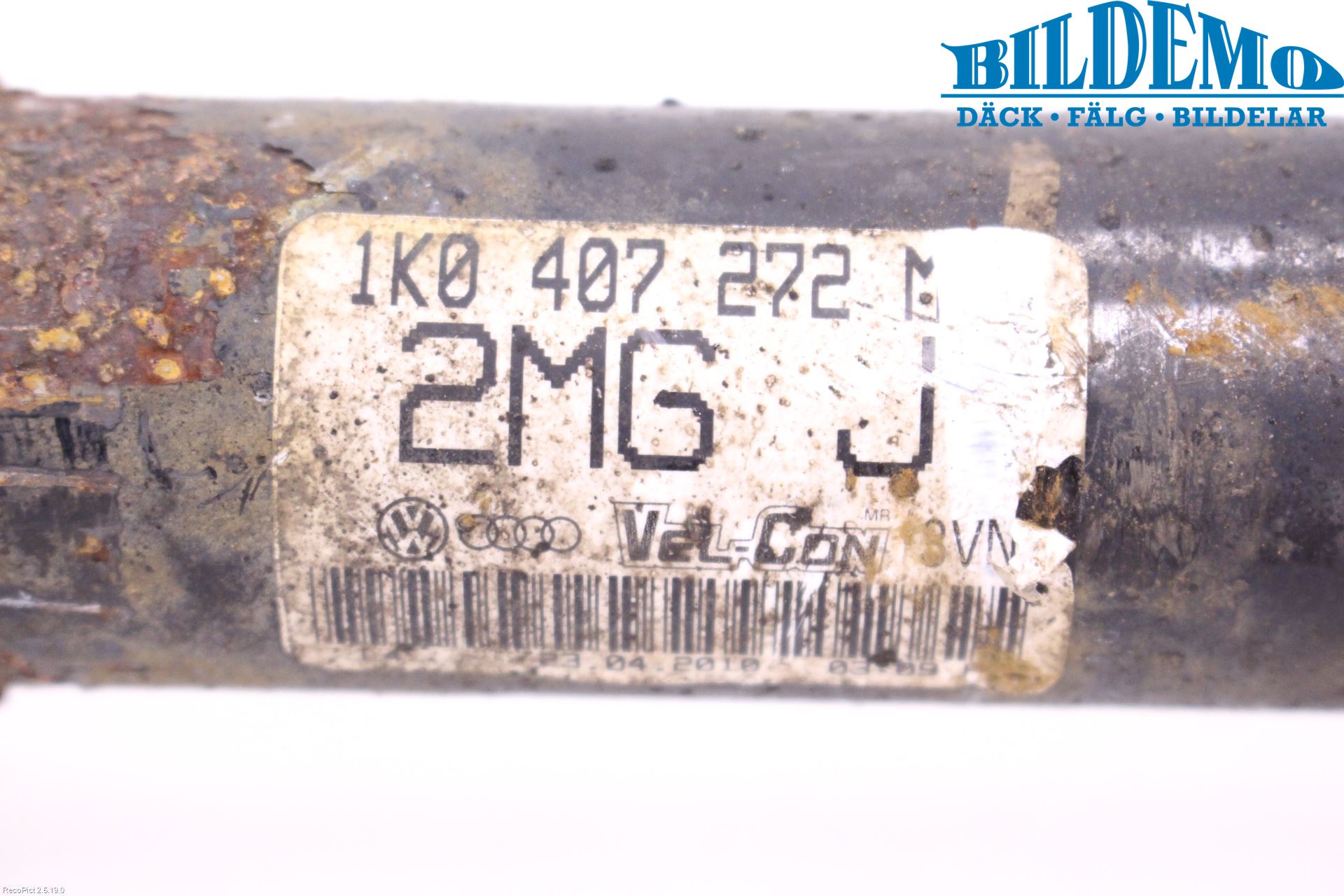 Volkswagen VW GOLF VI 09-13 Drivaksel Foran Kompl Høyre