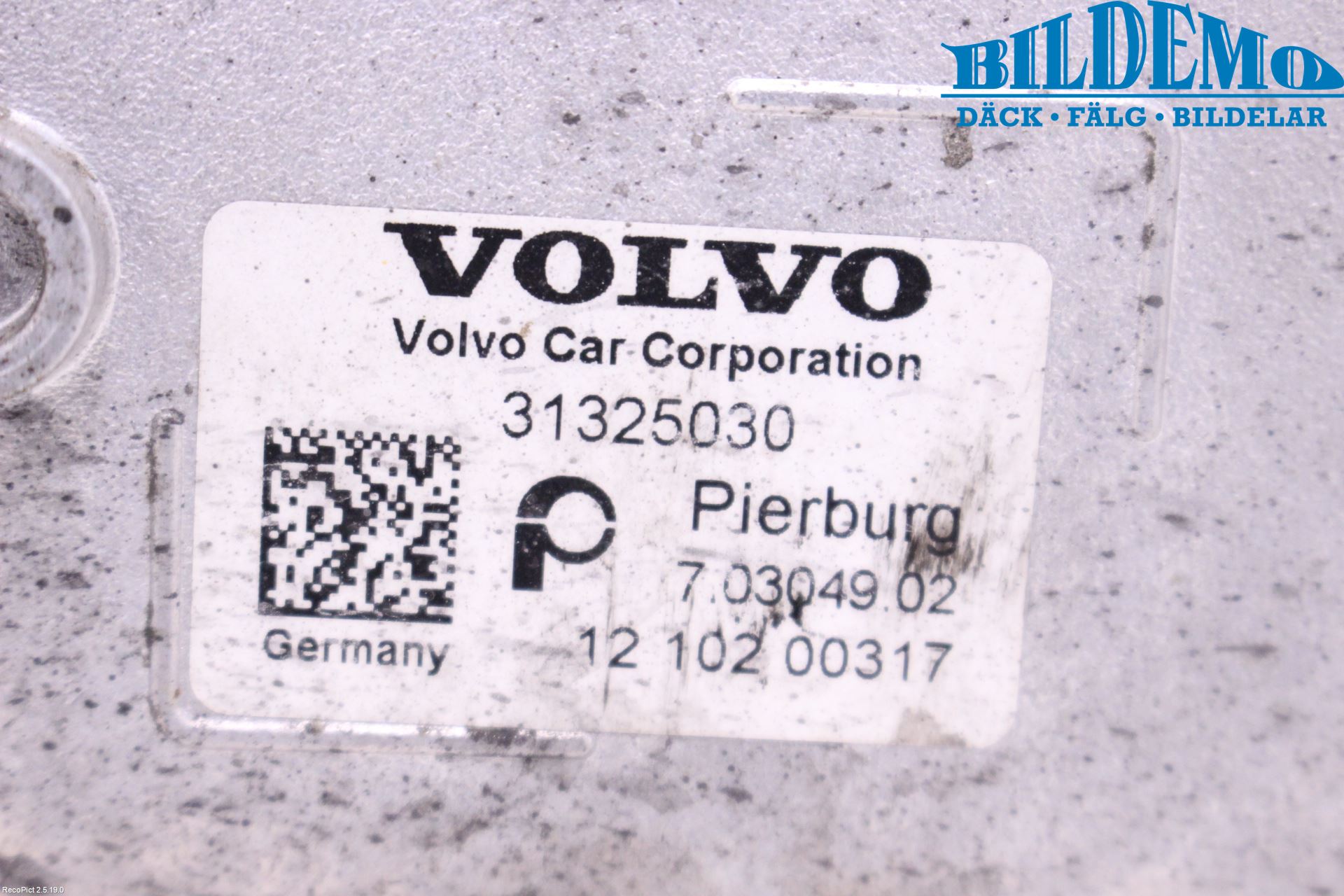 Volvo XC60 09-13 Eksos Kjøler
