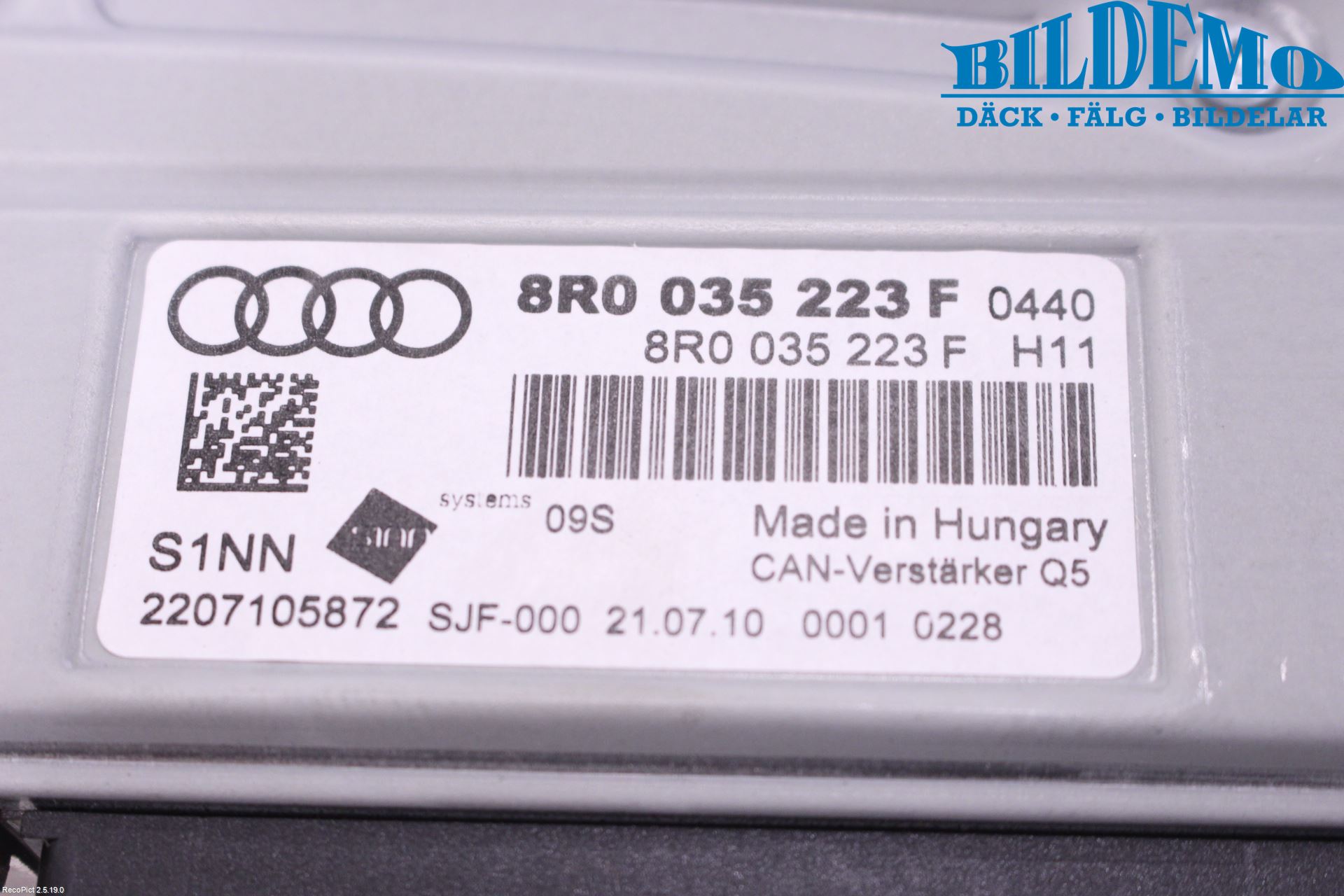 Audi Q5 09-16 Stereo Forsterker