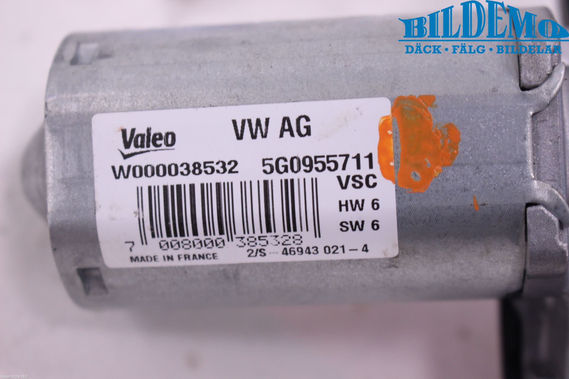 Volkswagen VW GOLF / E-GOLF VII 13-20 Viskermotor Bakluke