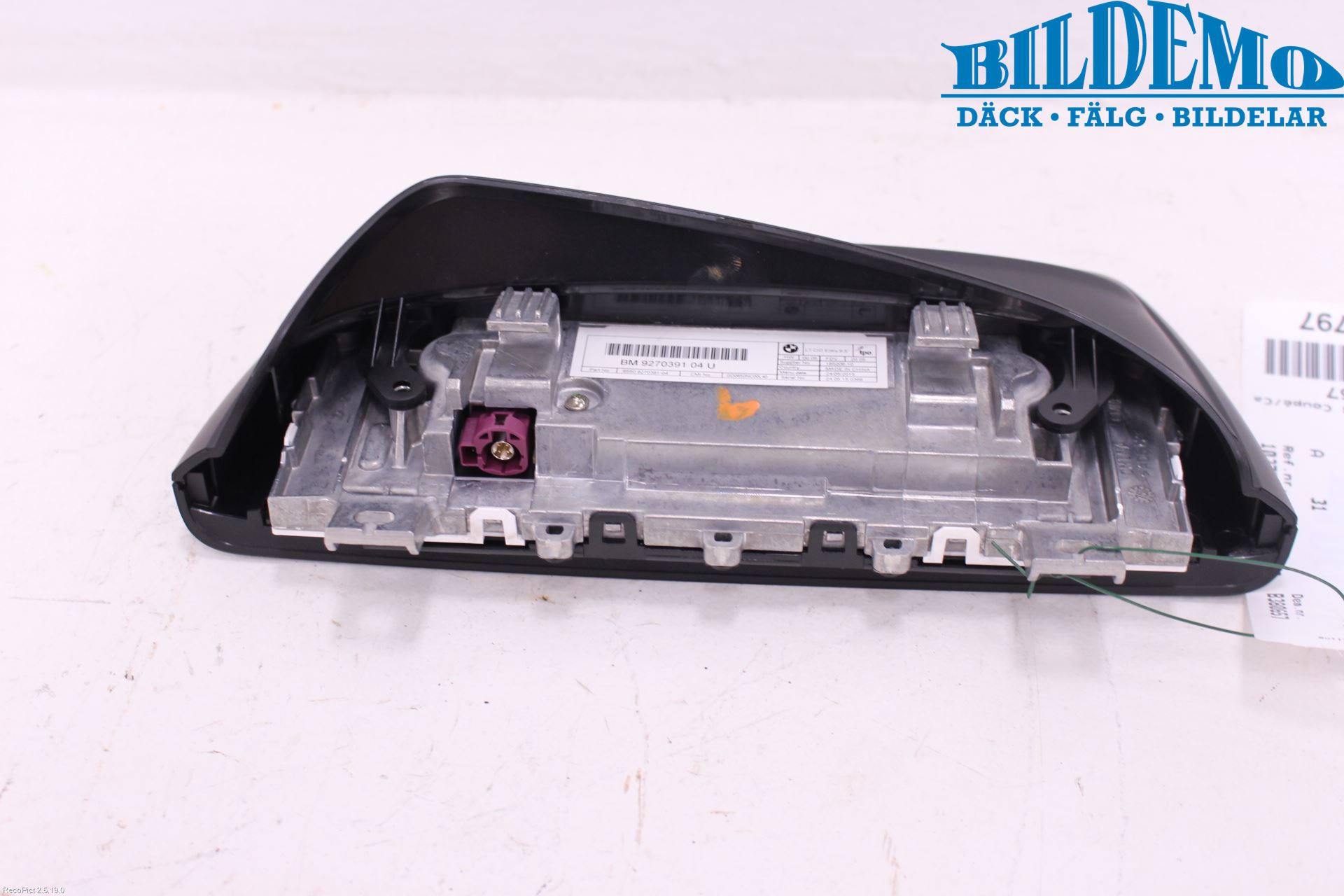 BMW 2 F22/F23/F87 Coupé/Cab 13-21 Instr Skjerm Dvd-Gps-Ac-Tlf