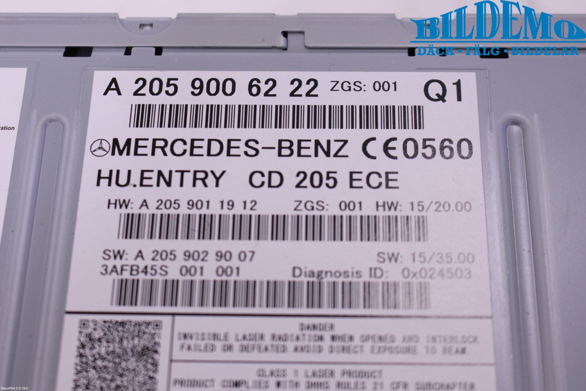 Mercedes-Benz MB GLC-KLASS (X253/C253) 15-22 Stereo Radio Med Cd