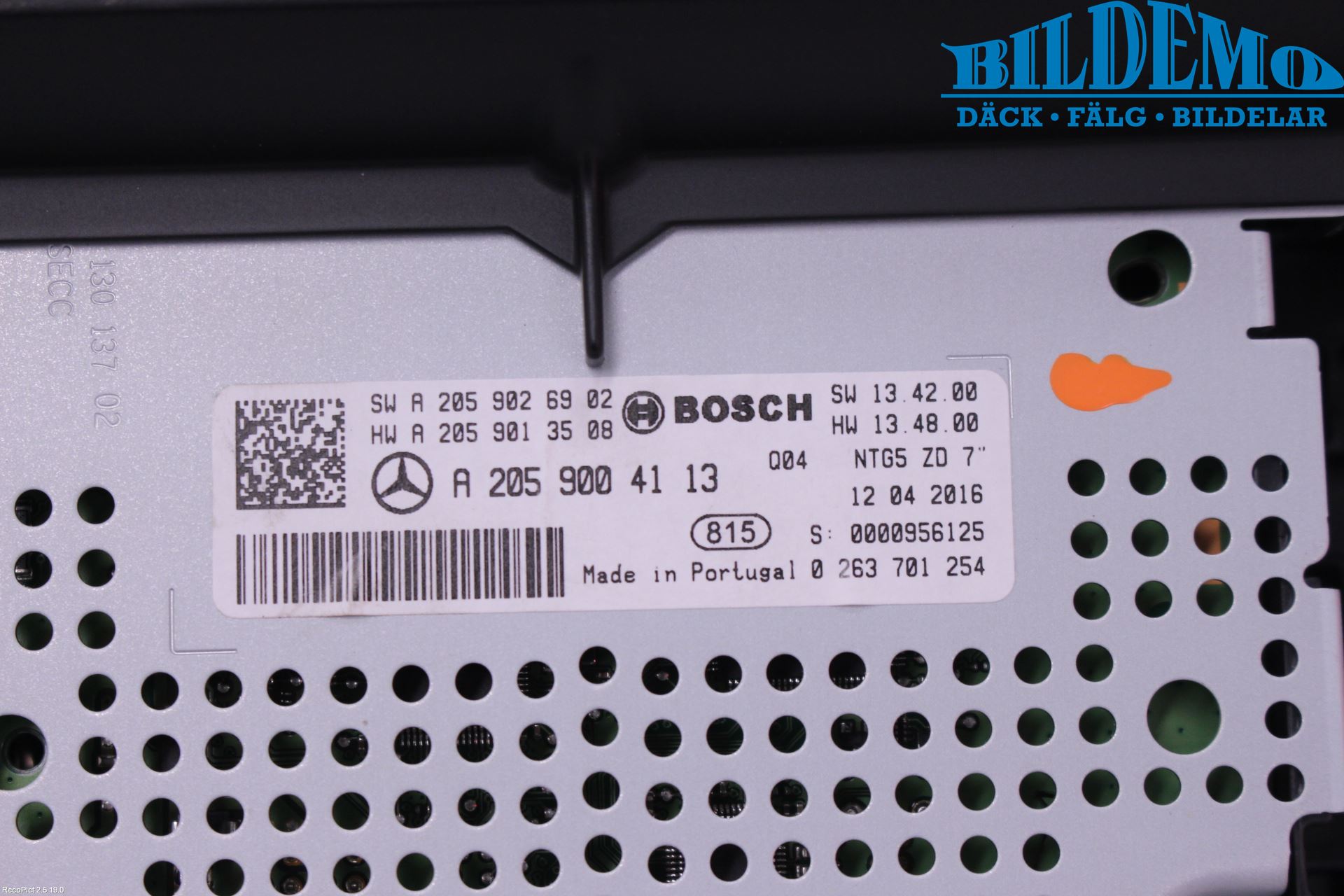 Mercedes-Benz MB GLC-KLASS (X253/C253) 15-22 Instr Skjerm Dvd-Gps-Ac-Tlf