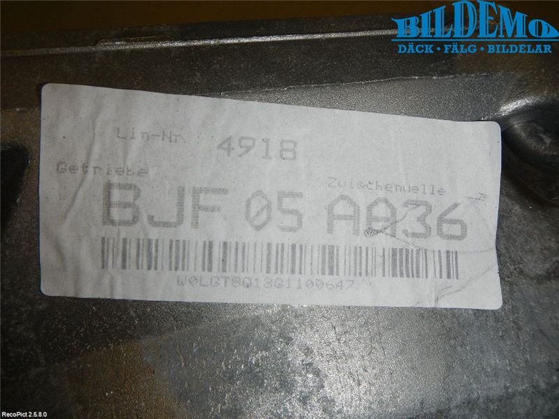 Opel INSIGNIA 09-16 Gearkasse 6 Trinn