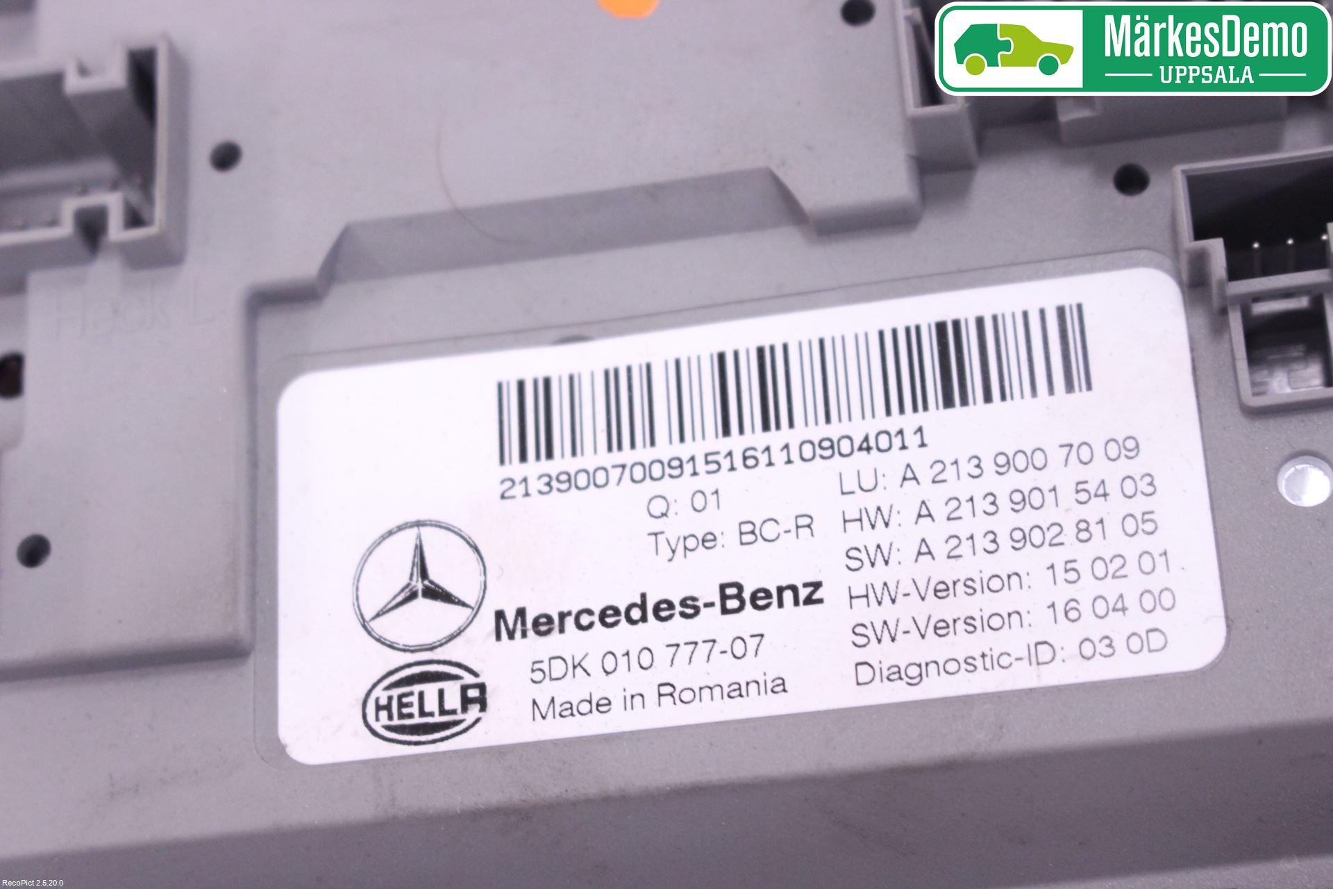 Mercedes-Benz MB E-KLASS (W213) 16-23 Styreenhet Øvrig