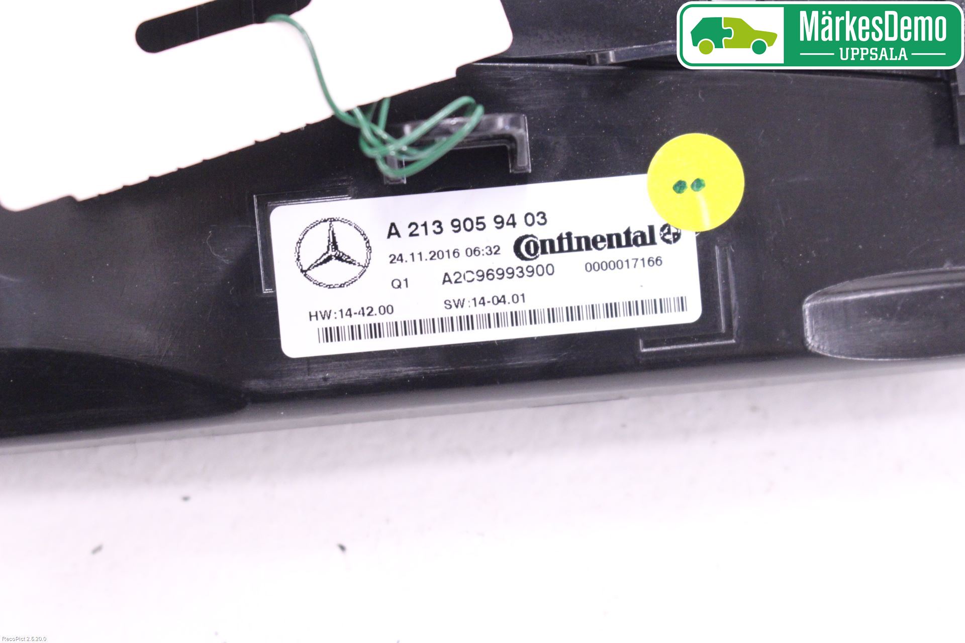 Mercedes-Benz MB E-KLASS (W213) 16-23 Varme Ac Betjening-Display