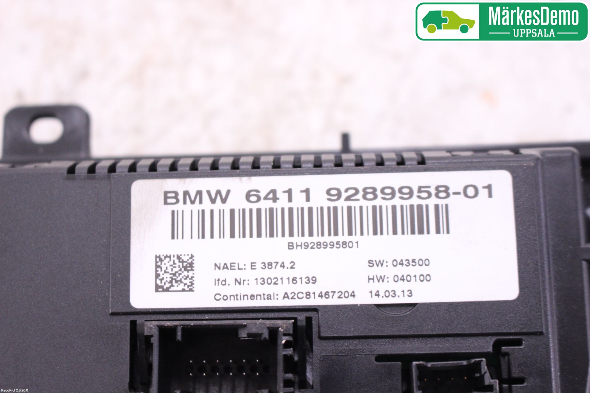 BMW X3 F25 10-17 Varme Ac Betjening-Display