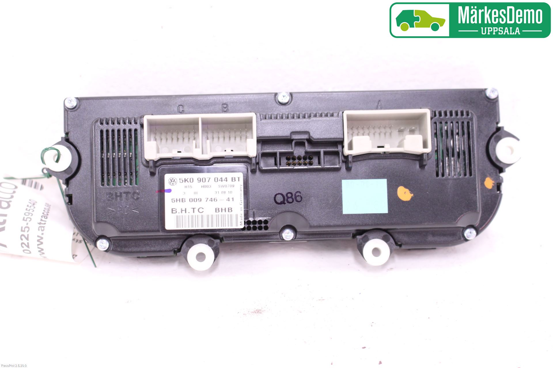 Volkswagen VW GOLF VI 09-13 Varme Ac Betjening-Display