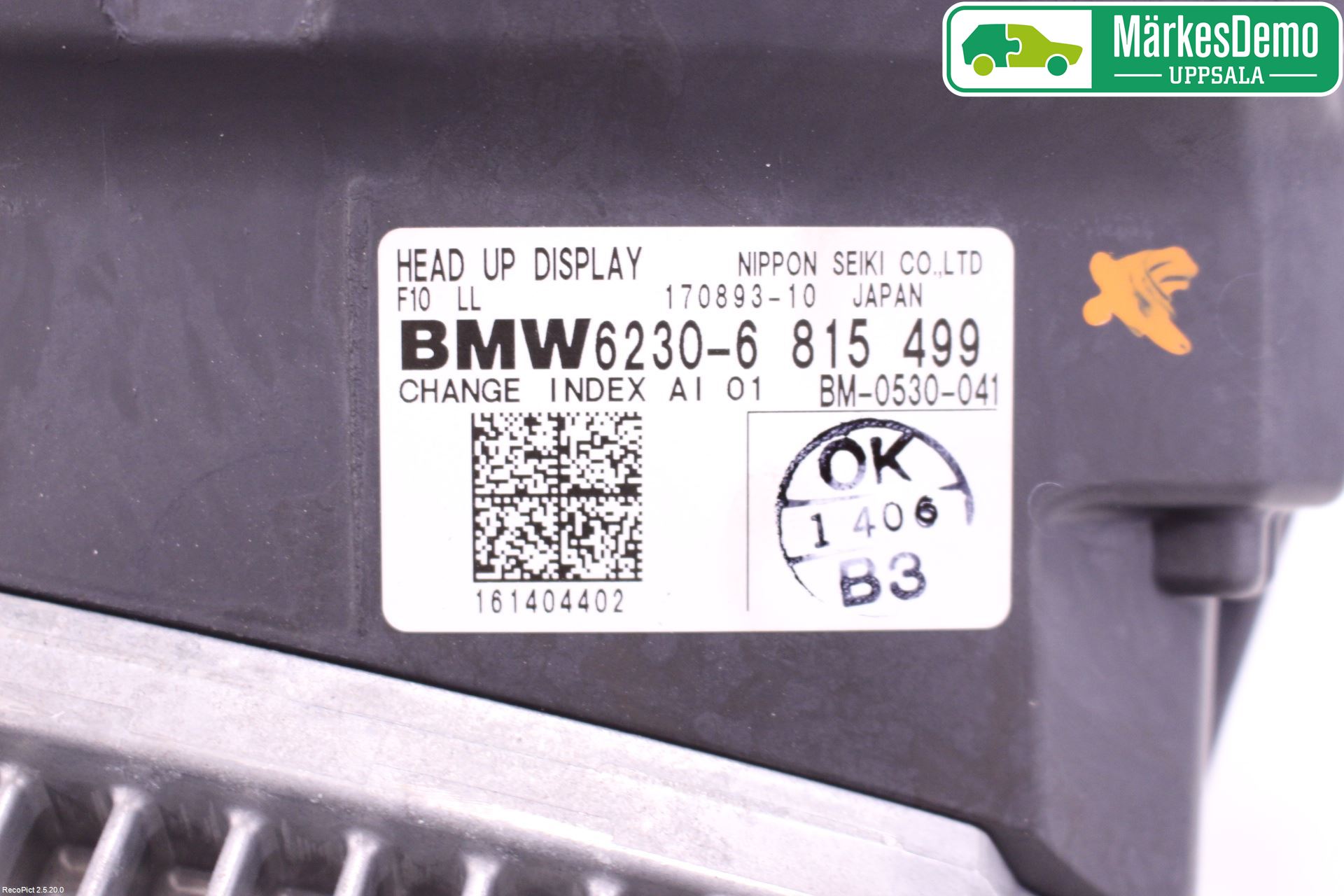 BMW 5 F10/F11/F18 09-17 Instr Skjerm Dvd-Gps-Ac-Tlf