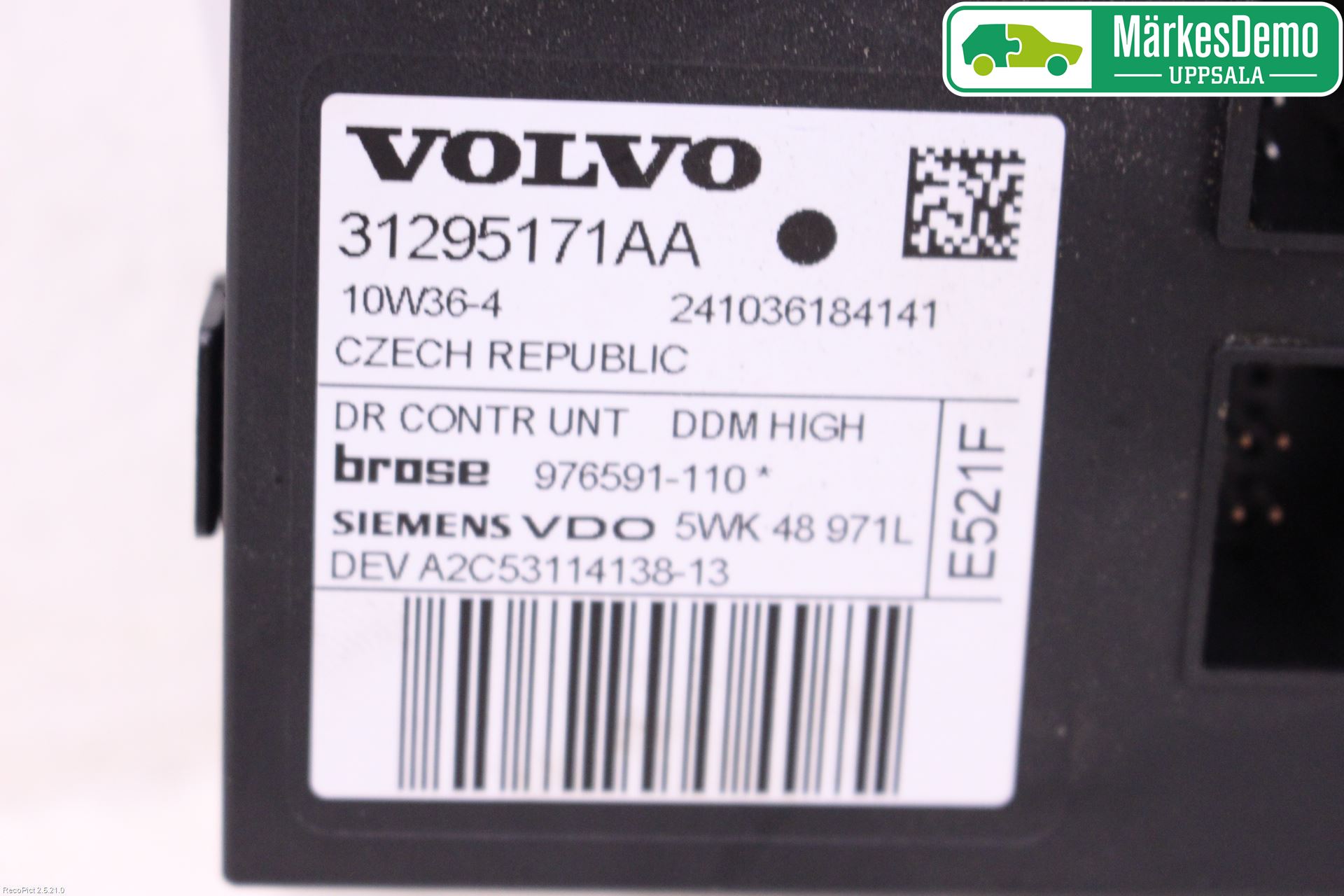 Volvo C30 10-13 Vindusheismotor