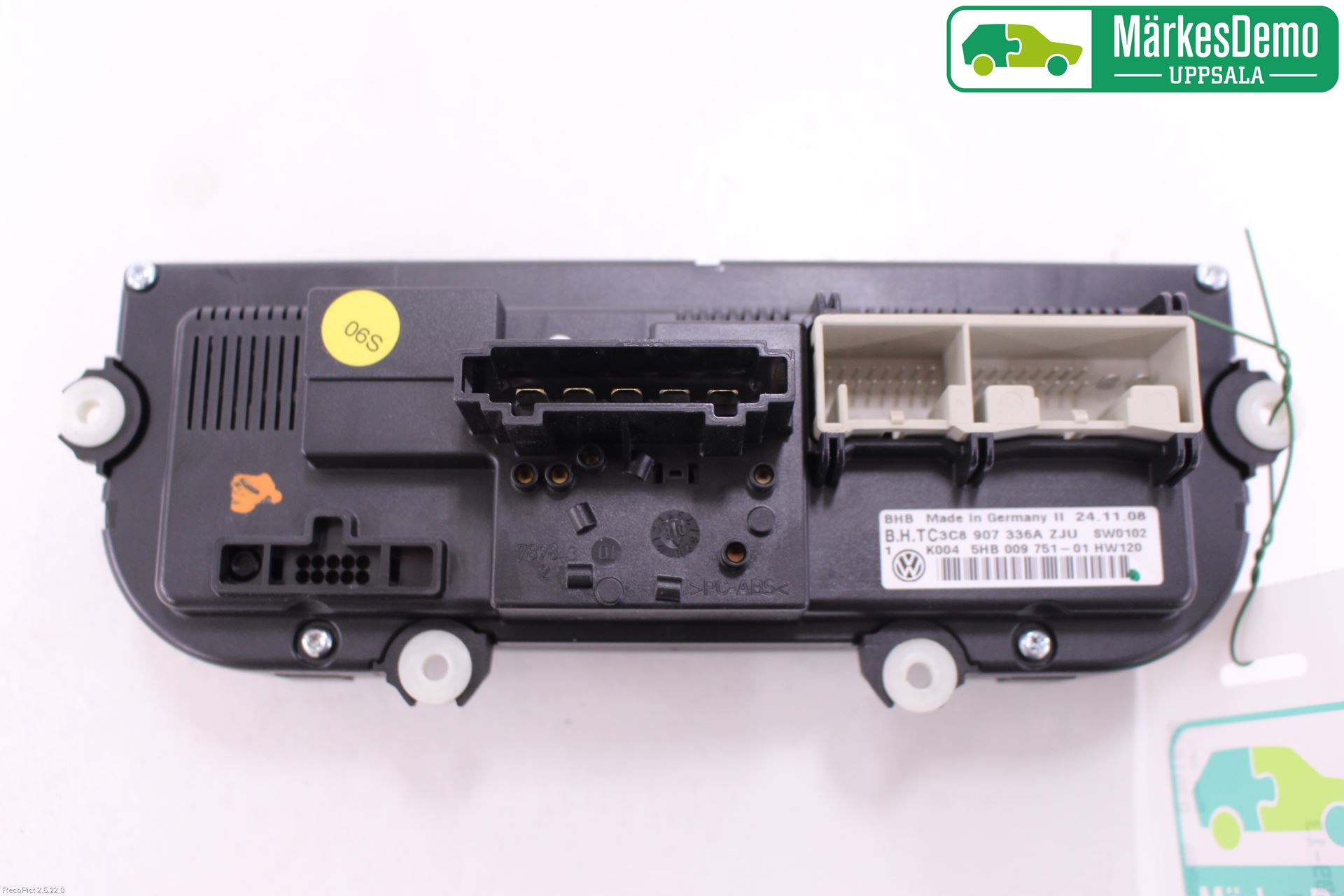 Volkswagen VW GOLF VI 09-13 Varme Ac Betjening-Display