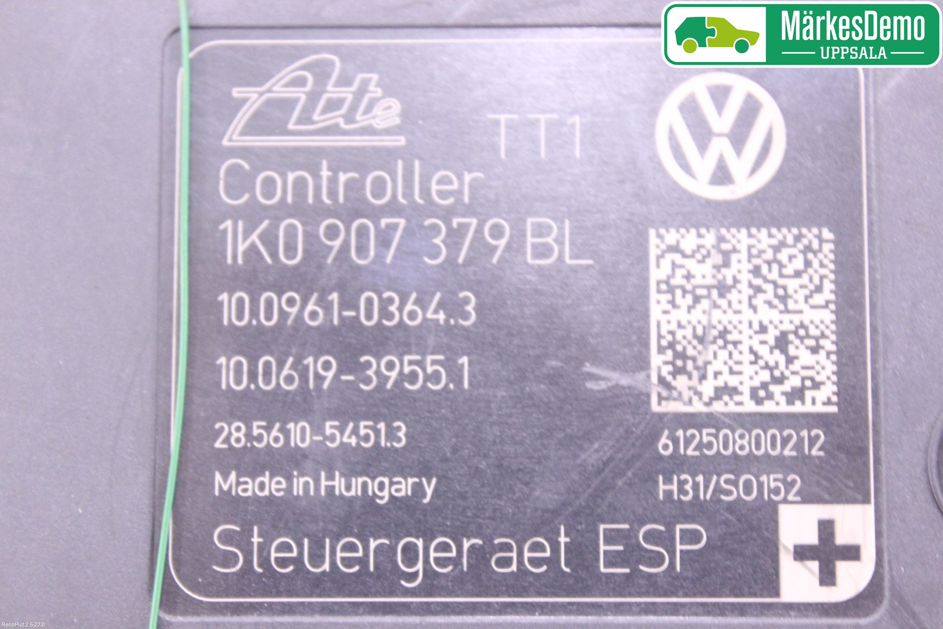 Volkswagen VW GOLF VI 09-13 Abs Hydraulikkaggregat