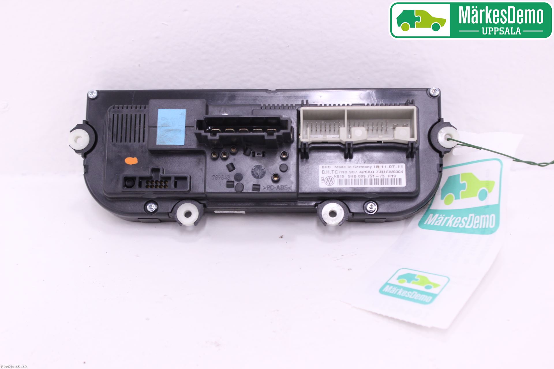 Volkswagen VW CADDY 11-15 Varme Ac Betjening-Display
