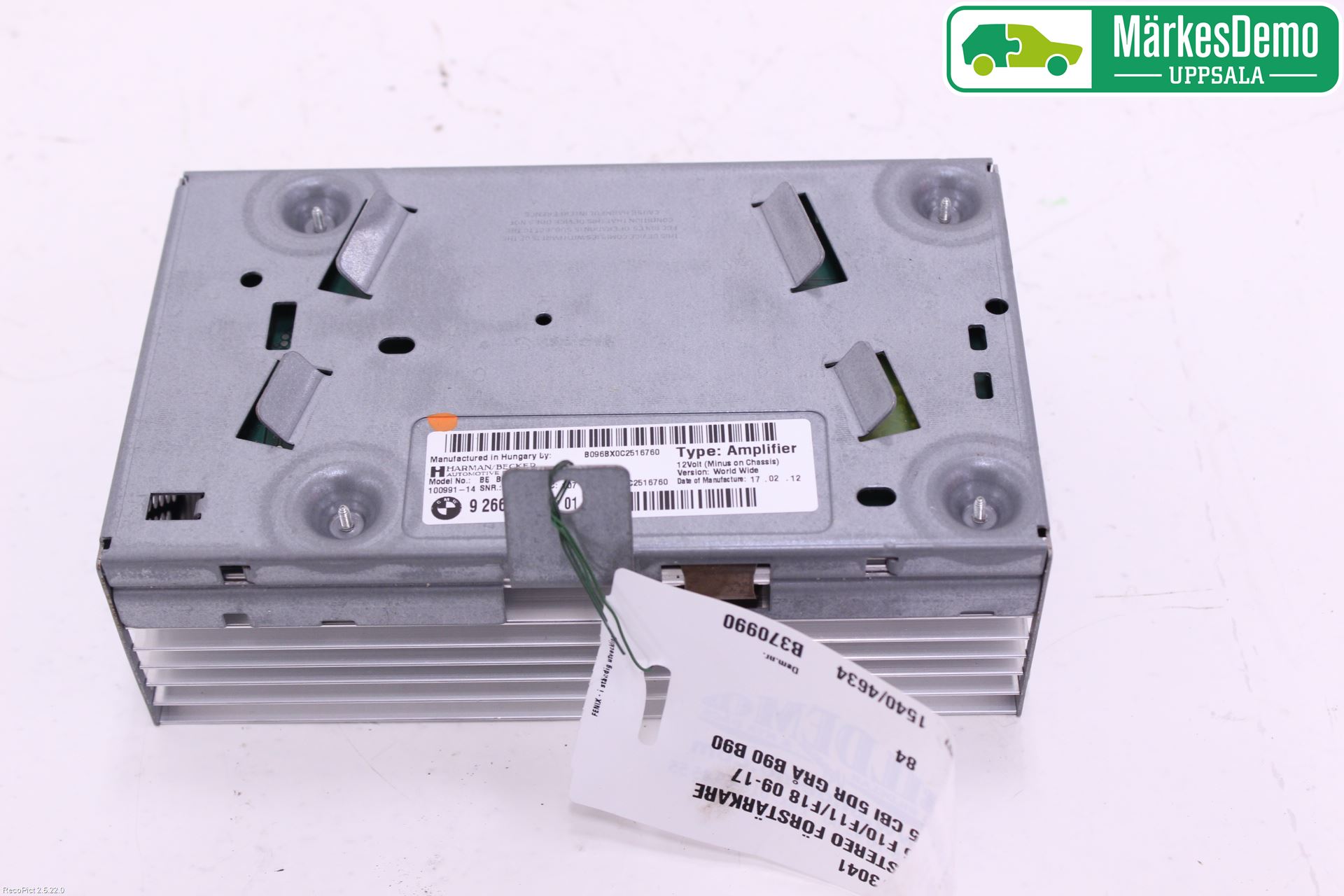 BMW 5 F10/F11/F18 09-17 Stereo Forsterker
