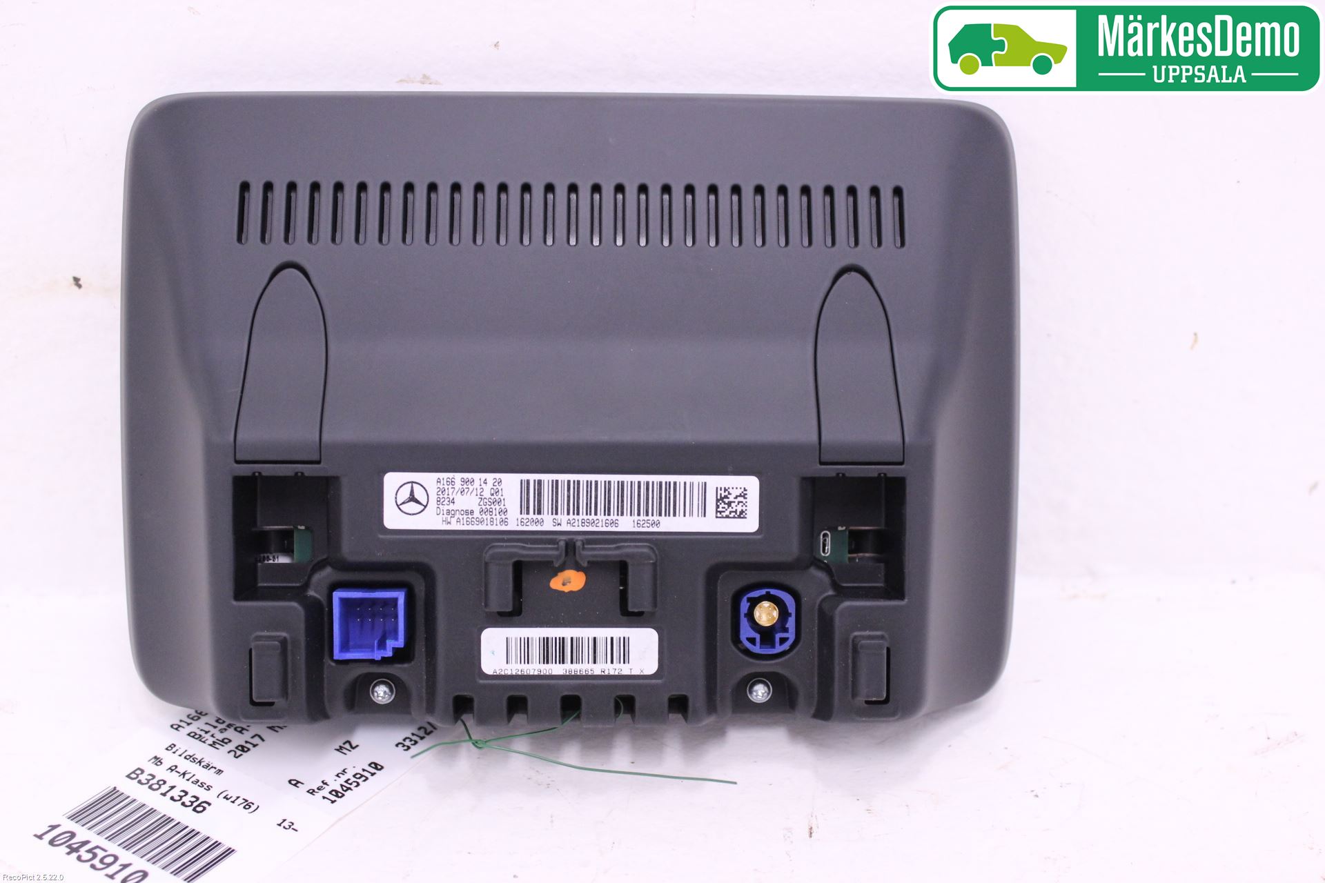 Mercedes-Benz MB A-KLASS (W176) 13-18 Instr Skjerm Dvd-Gps-Ac-Tlf
