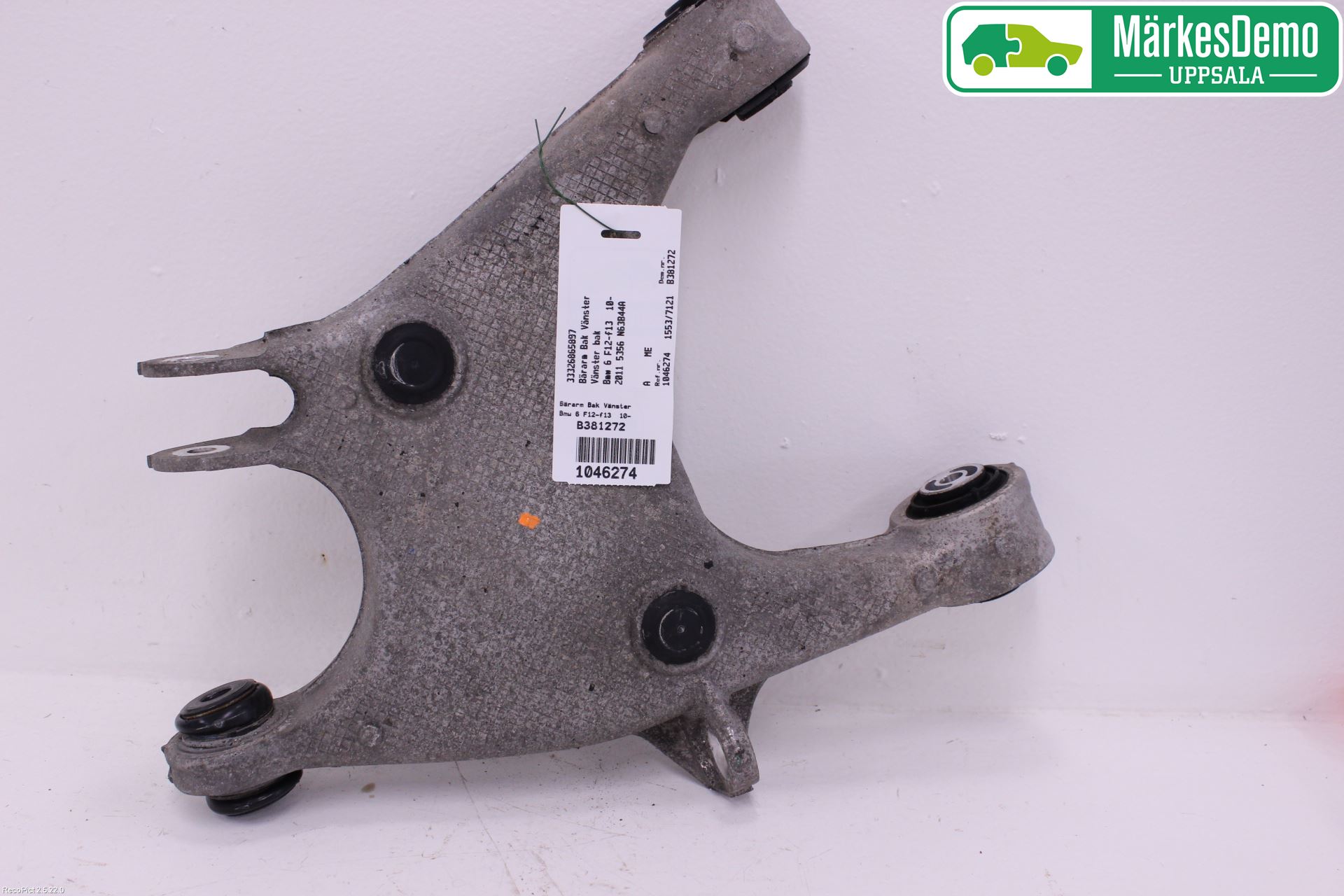 BMW 6 F12/F13 10-18 Bærearm Bak Venstre
