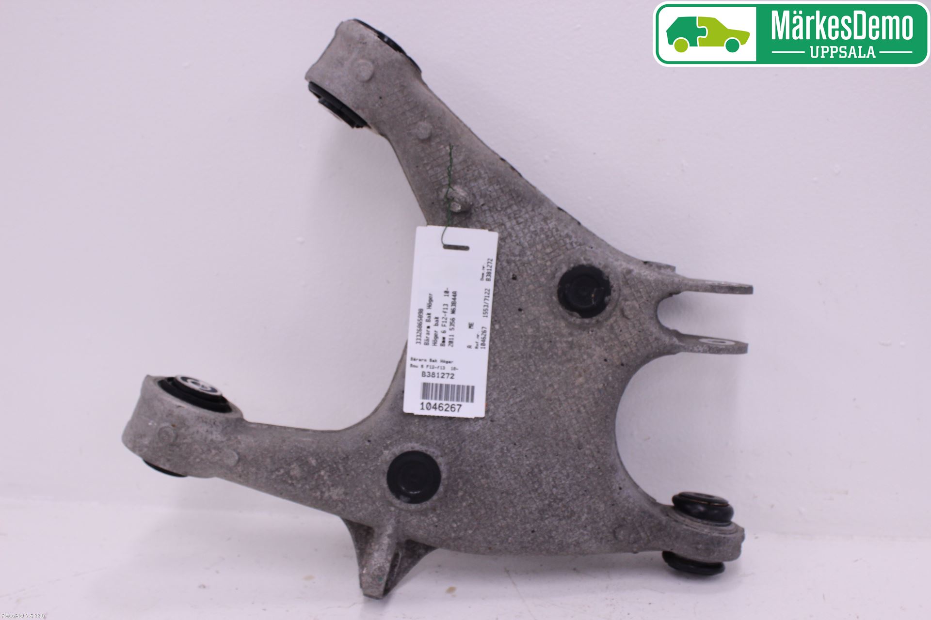 BMW 6 F12/F13 10-18 Bærearm Bak Høyre