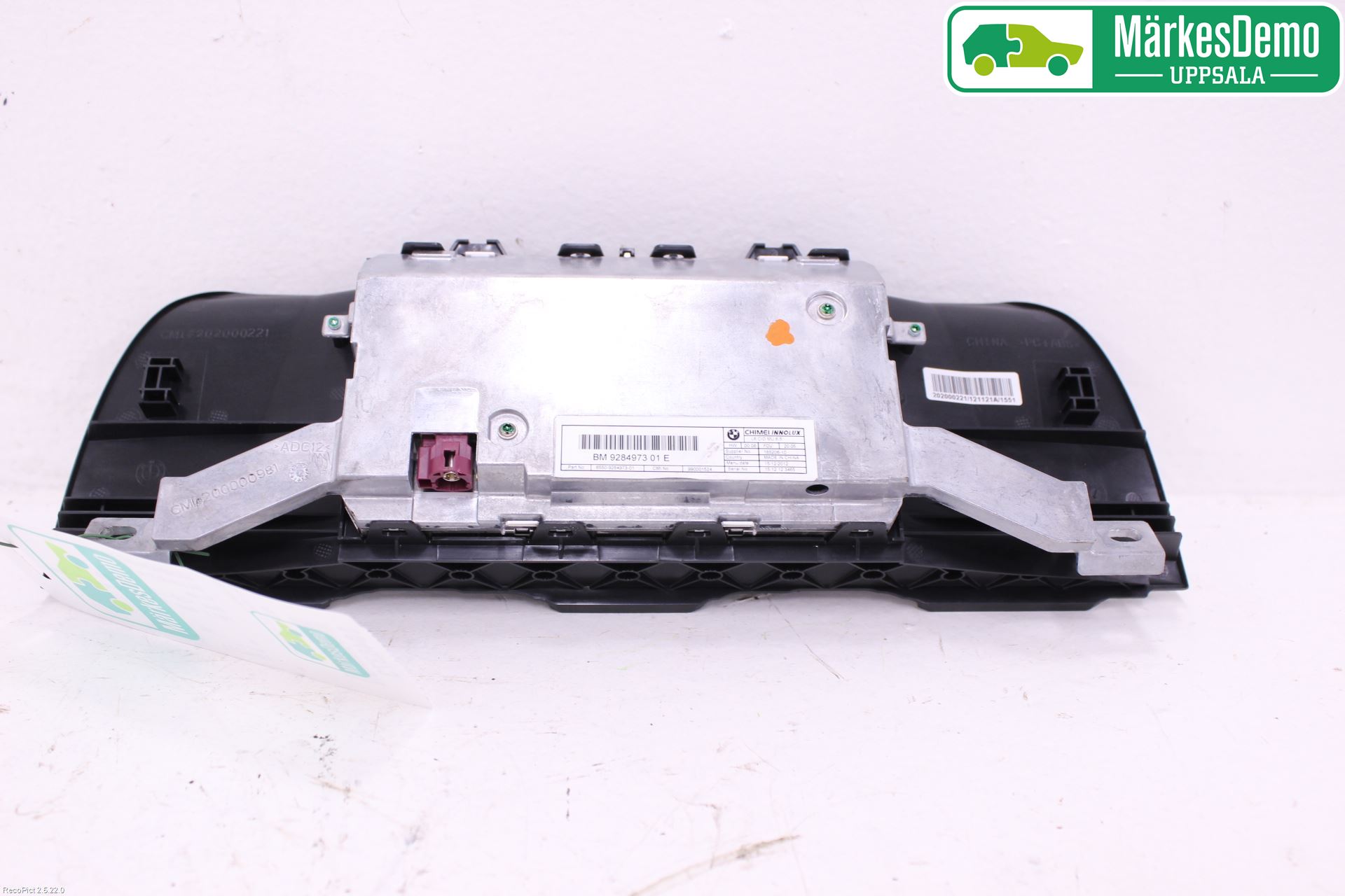 BMW 5 F10/F11/F18 09-17 Instr Skjerm Dvd-Gps-Ac-Tlf