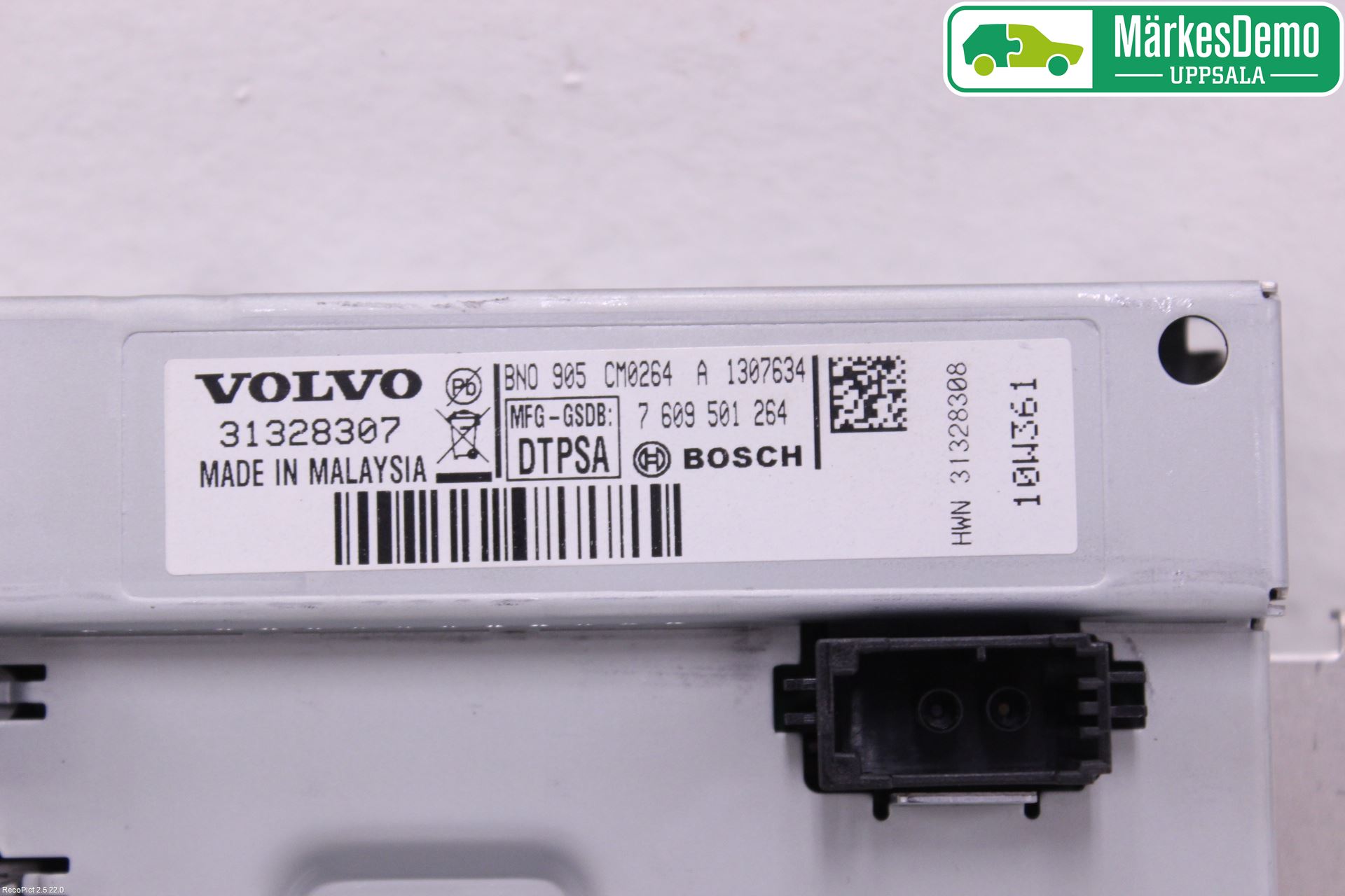 Volvo V60 11-13 Instr Skjerm Dvd-Gps-Ac-Tlf