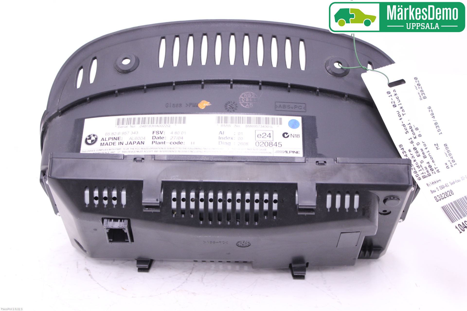 BMW 5 E60/61 Sed/Tou 02-10 Instr Skjerm Dvd-Gps-Ac-Tlf