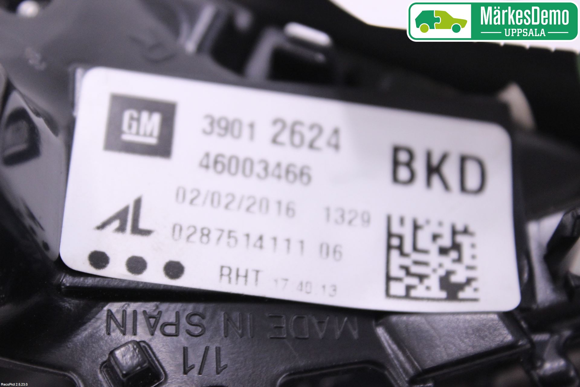 Opel CORSA E 15-19 Baklykt Høyre  På Luke(Indre)