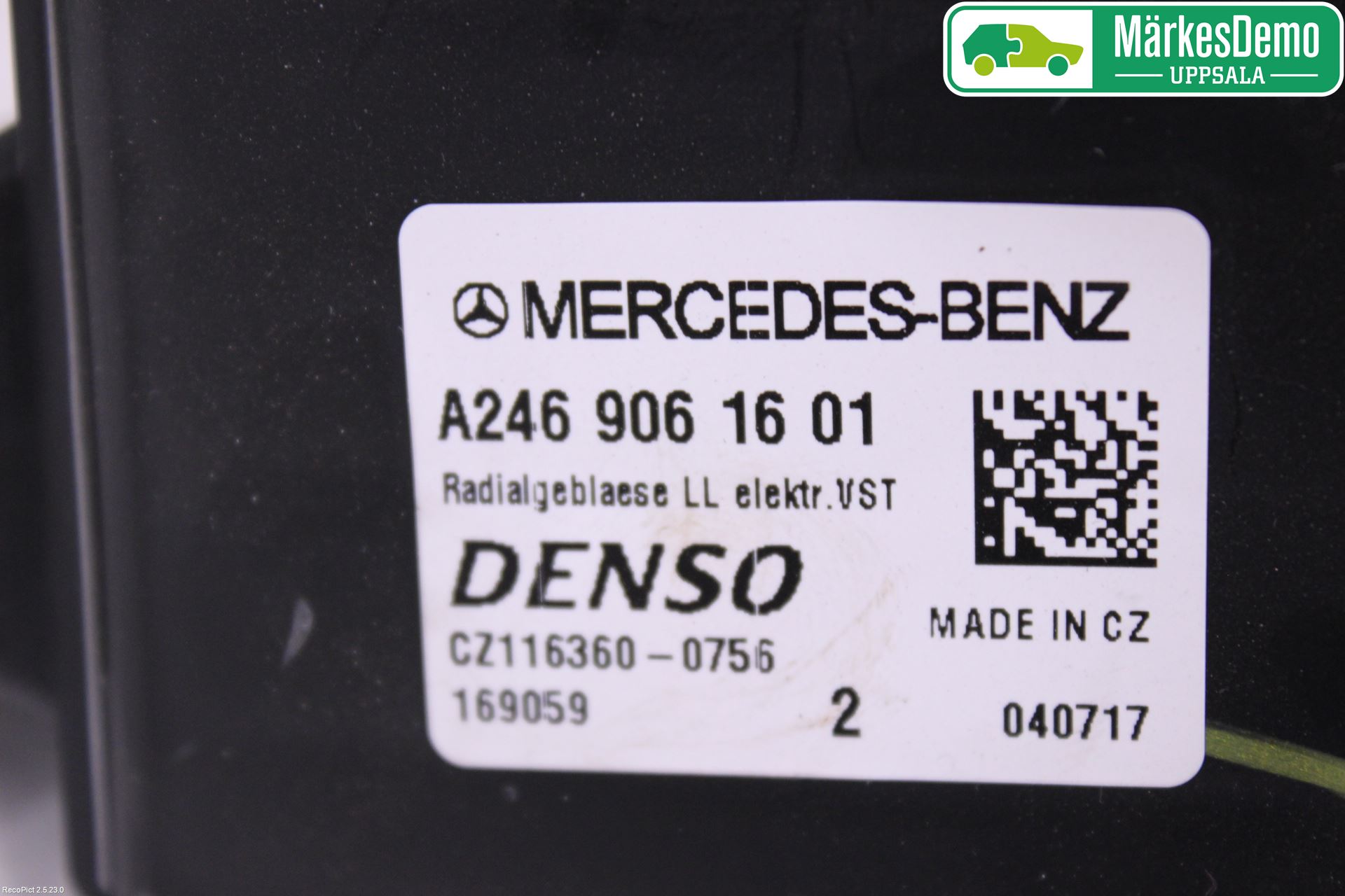 Mercedes-Benz MB A-KLASS (W176) 13-18 Varmeapparat Viftemotor