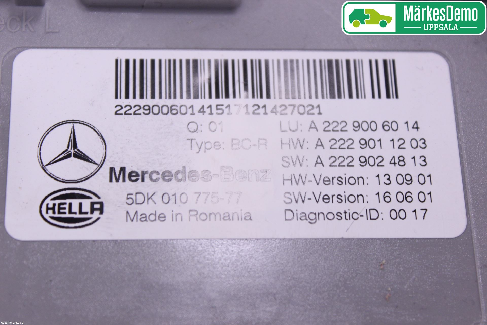 Mercedes-Benz MB GLC-KLASS (X253/C253) 15-22 Styreenhet Øvrig