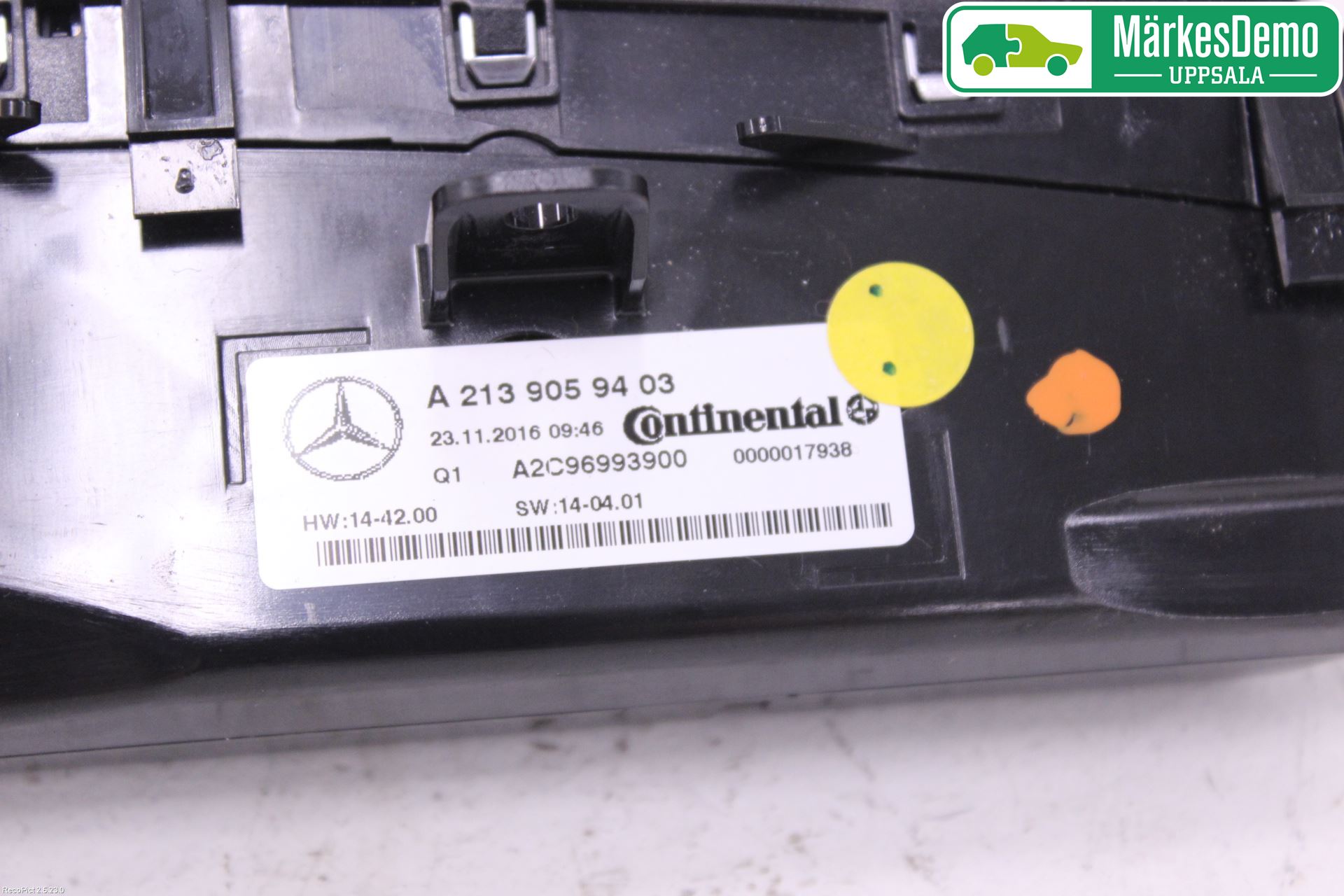 Mercedes-Benz MB E-KLASS (W213) 16-23 Varme Ac Betjening-Display