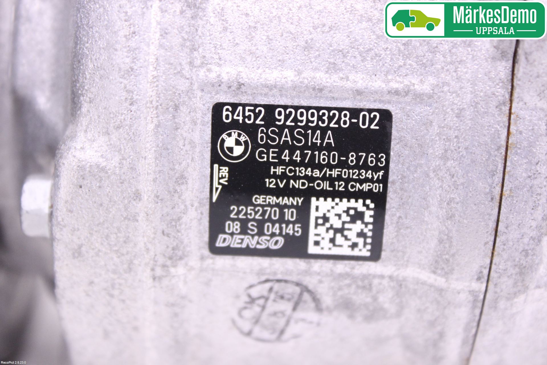 BMW 1 F20/F21 11-19 Varme Ac Kompressor