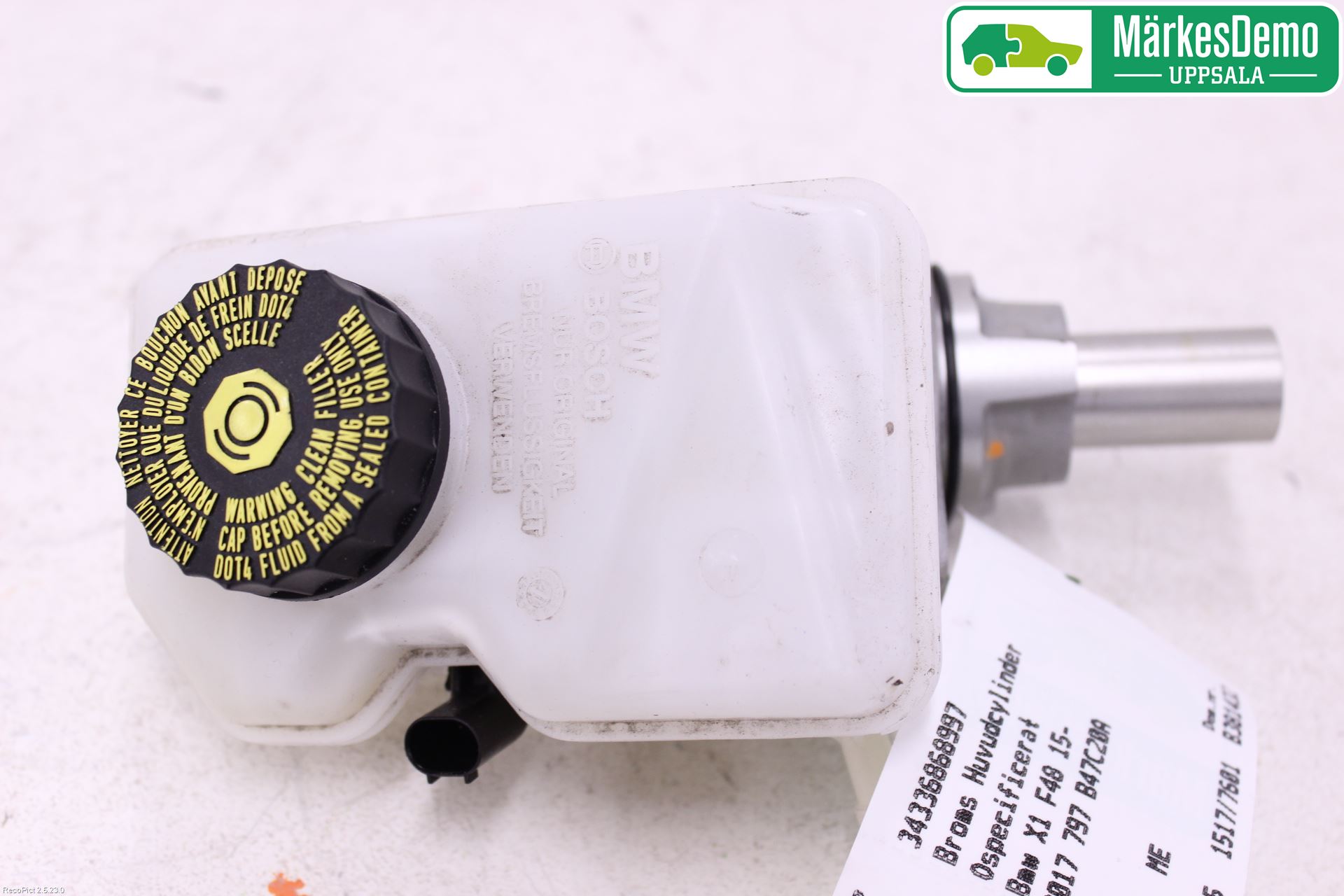 BMW X1 F48 15-22 Brems Hovedsylinder