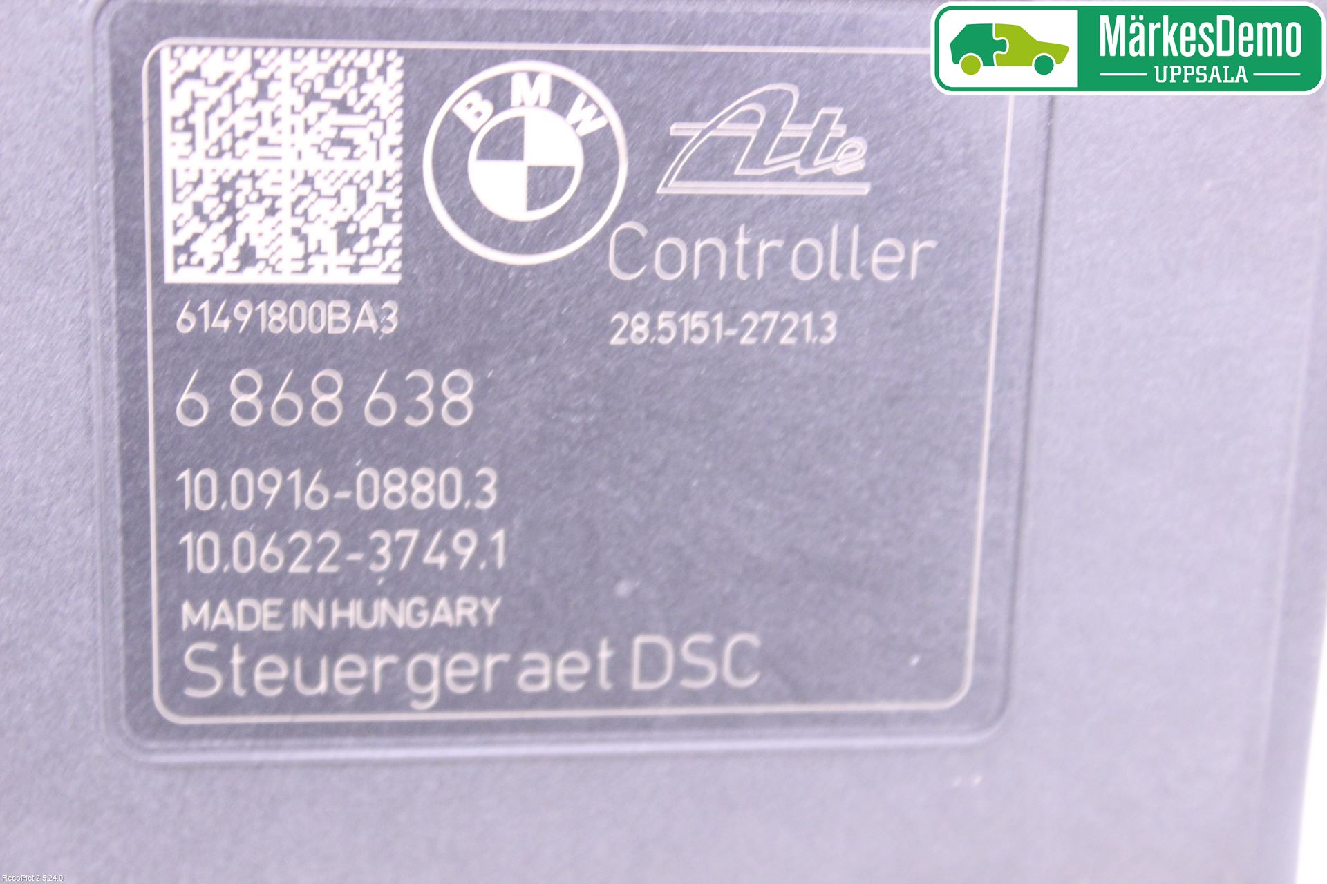 BMW 4 F32/F33/F82/F83 13-20 Abs Hydraulikkaggregat