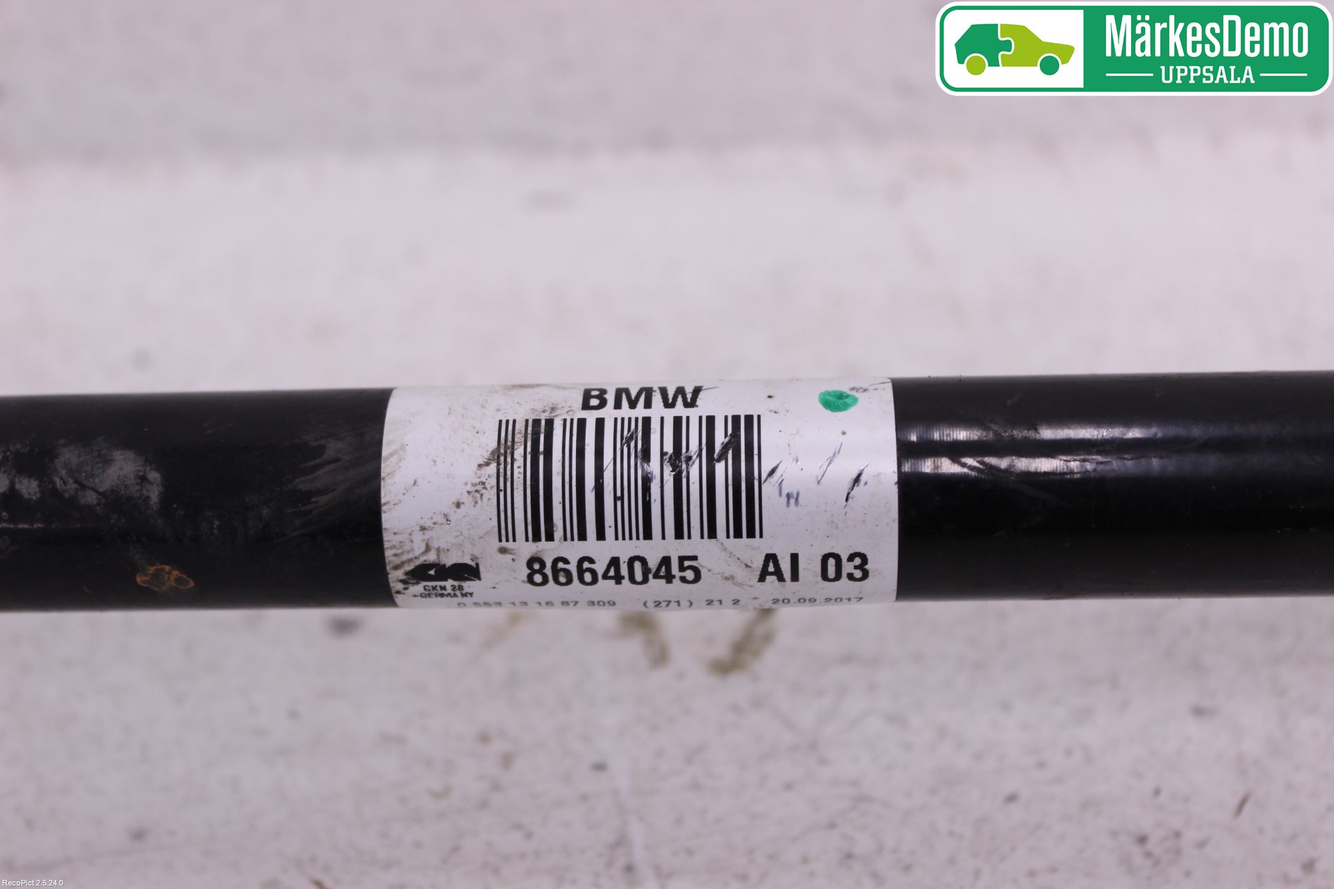 BMW 5 G30/G31/F90 17-23 Drivaksel Bak Kompl Venstre
