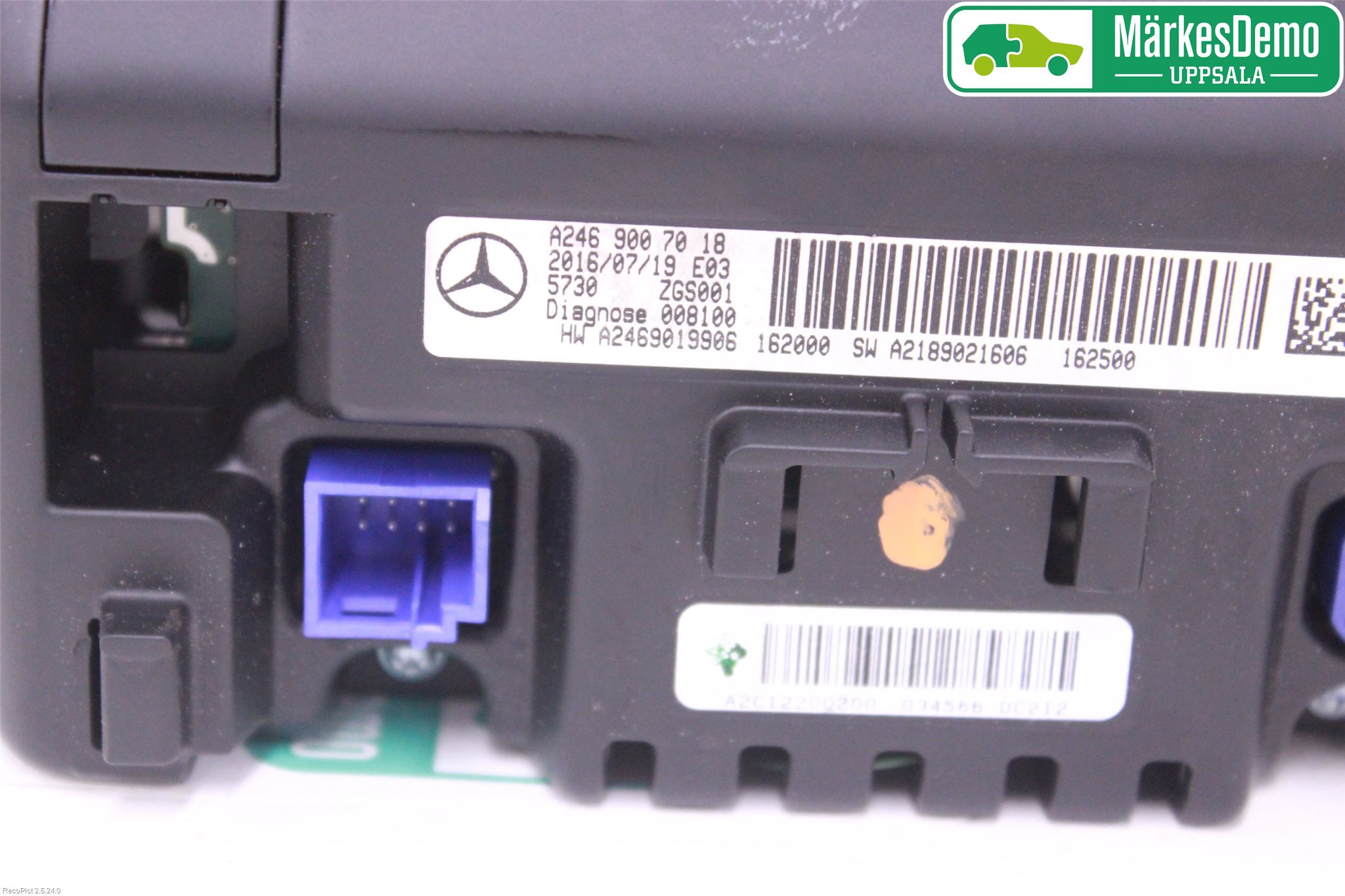 Mercedes-Benz MB B-KLASS (W246/W242) 12-19 Instr Skjerm Dvd-Gps-Ac-Tlf
