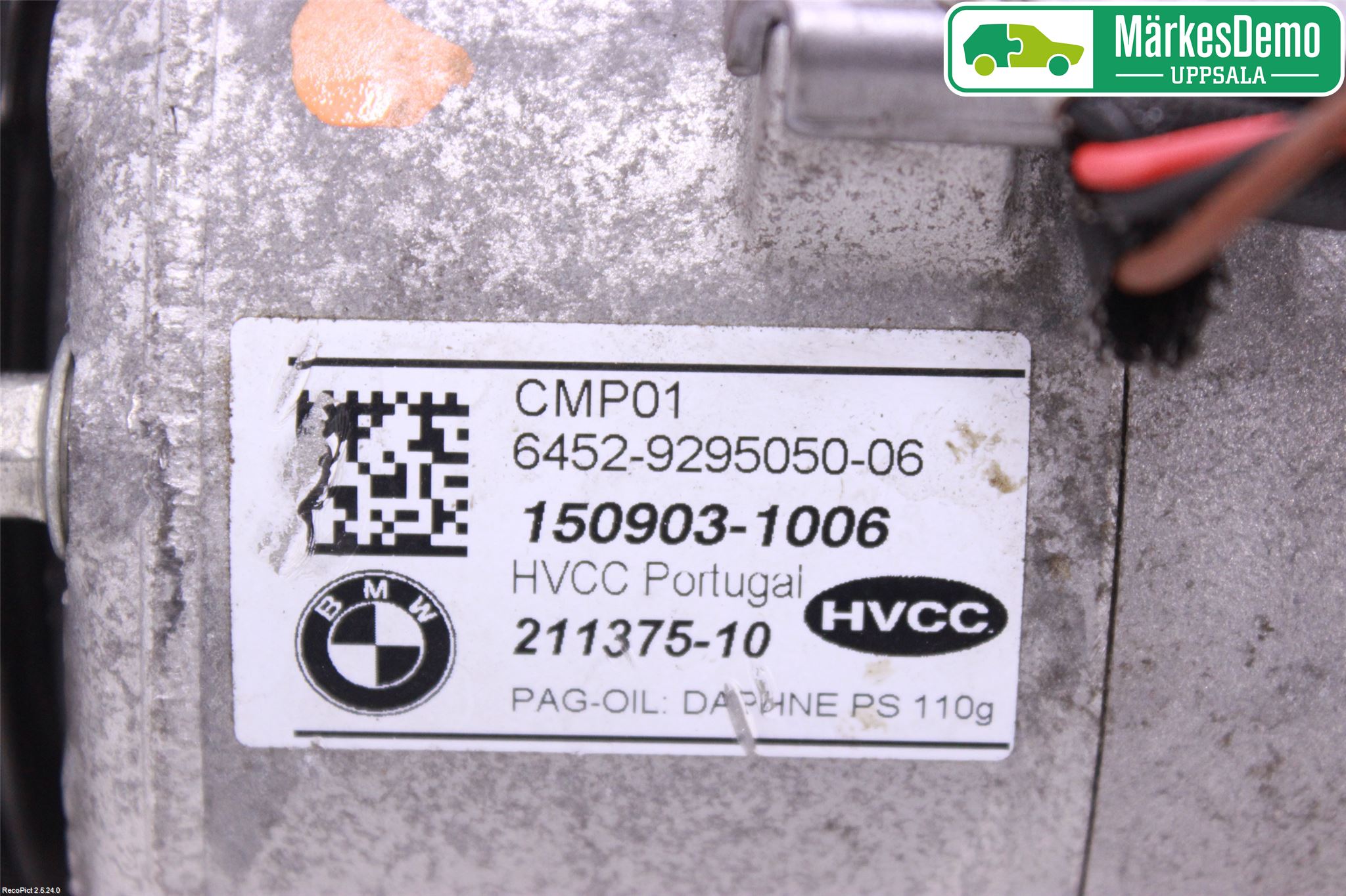 Mini ONE/COOPER 3DR F56 14-24 Varme Ac Kompressor