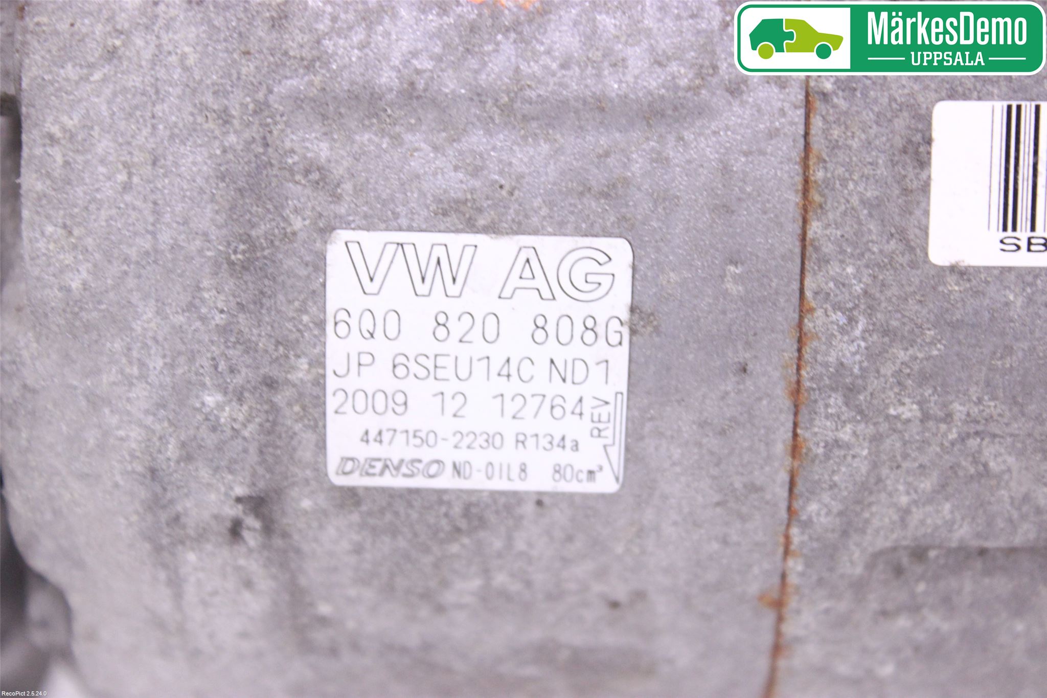 Skoda ROOMSTER Varme Ac Kompressor